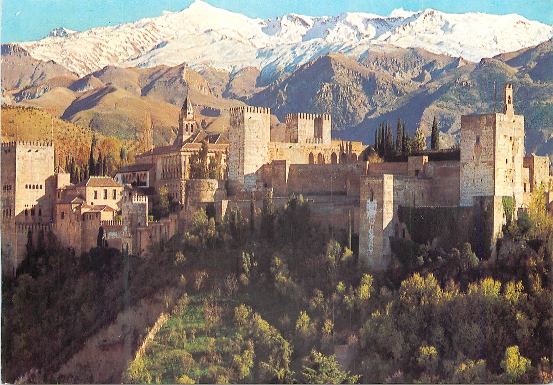 Alhambra et Sierra Nevada — Granada — Postales Granada, série 45 n° 979