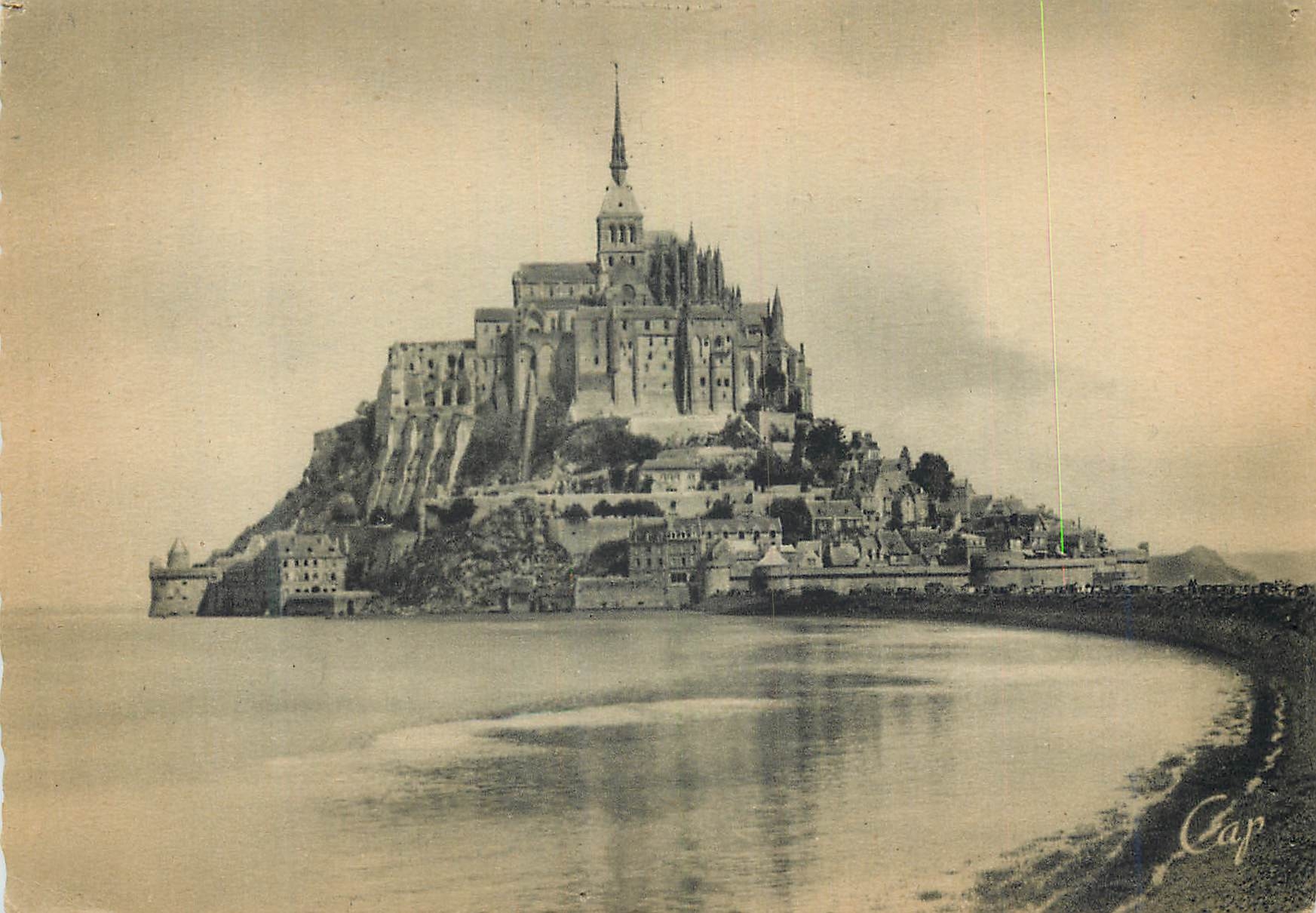 Mont Saint-Michel — Côté Sud — Cie des Arts Photomécaniques, Paris
