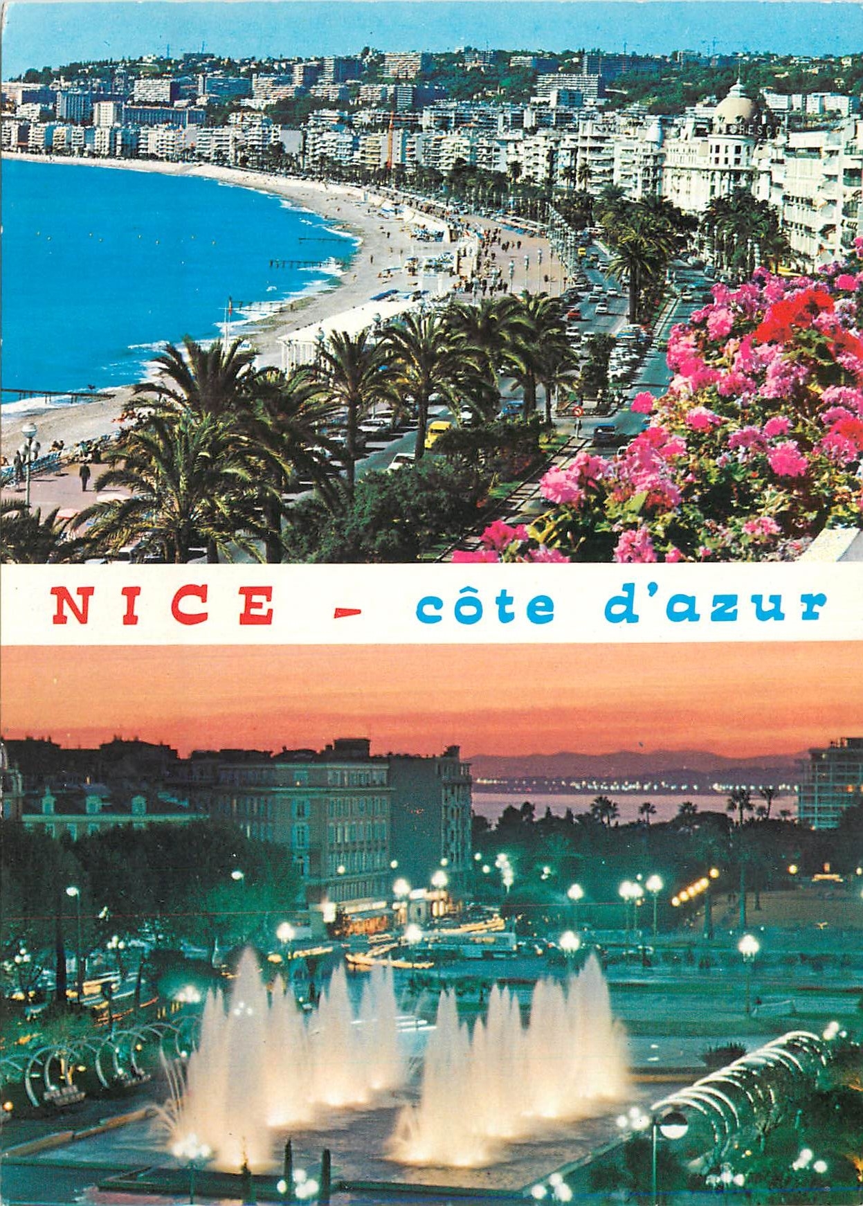 CPM Nice Alpes Maritimes La Promenade des Anglais Les jardins du Paillon 