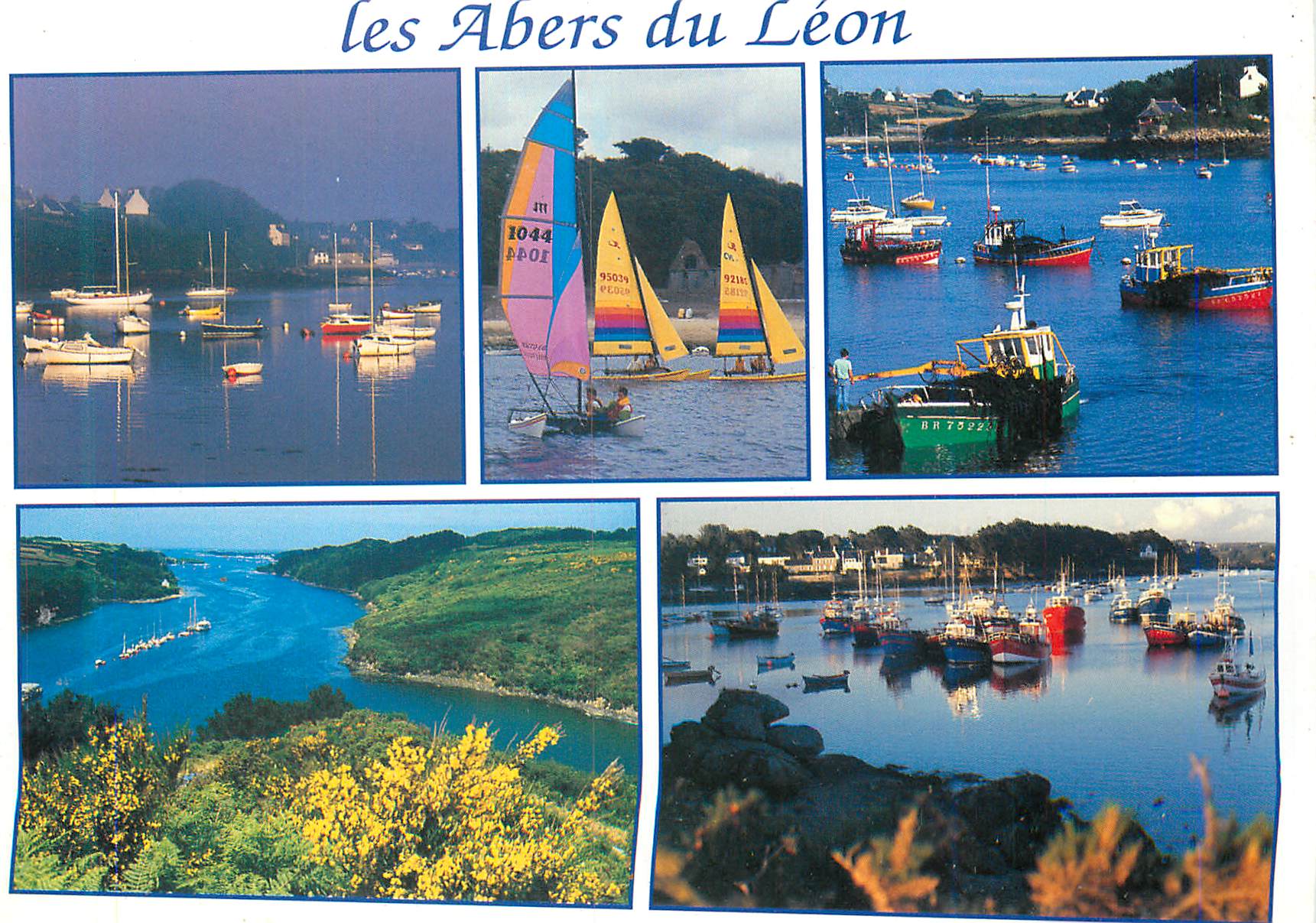 CPM Les Abers du Leon L Aber Benoit a Saint Pabu l ecole de voile et l anese de l Aber Wrach le port de Lanildut 