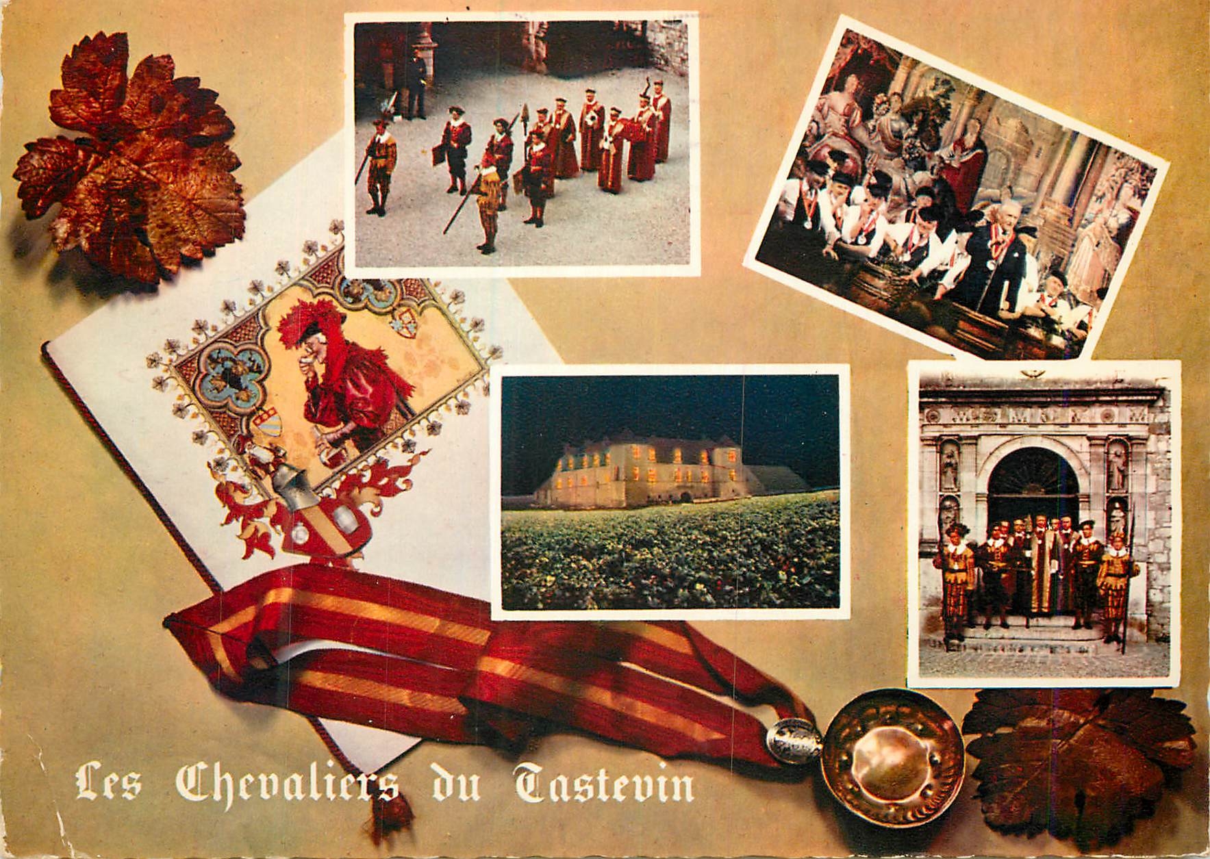 CPM La Confrerie des Chevaliers du Castevin Le Grana conseil et le chateau du Clos Vougeot 