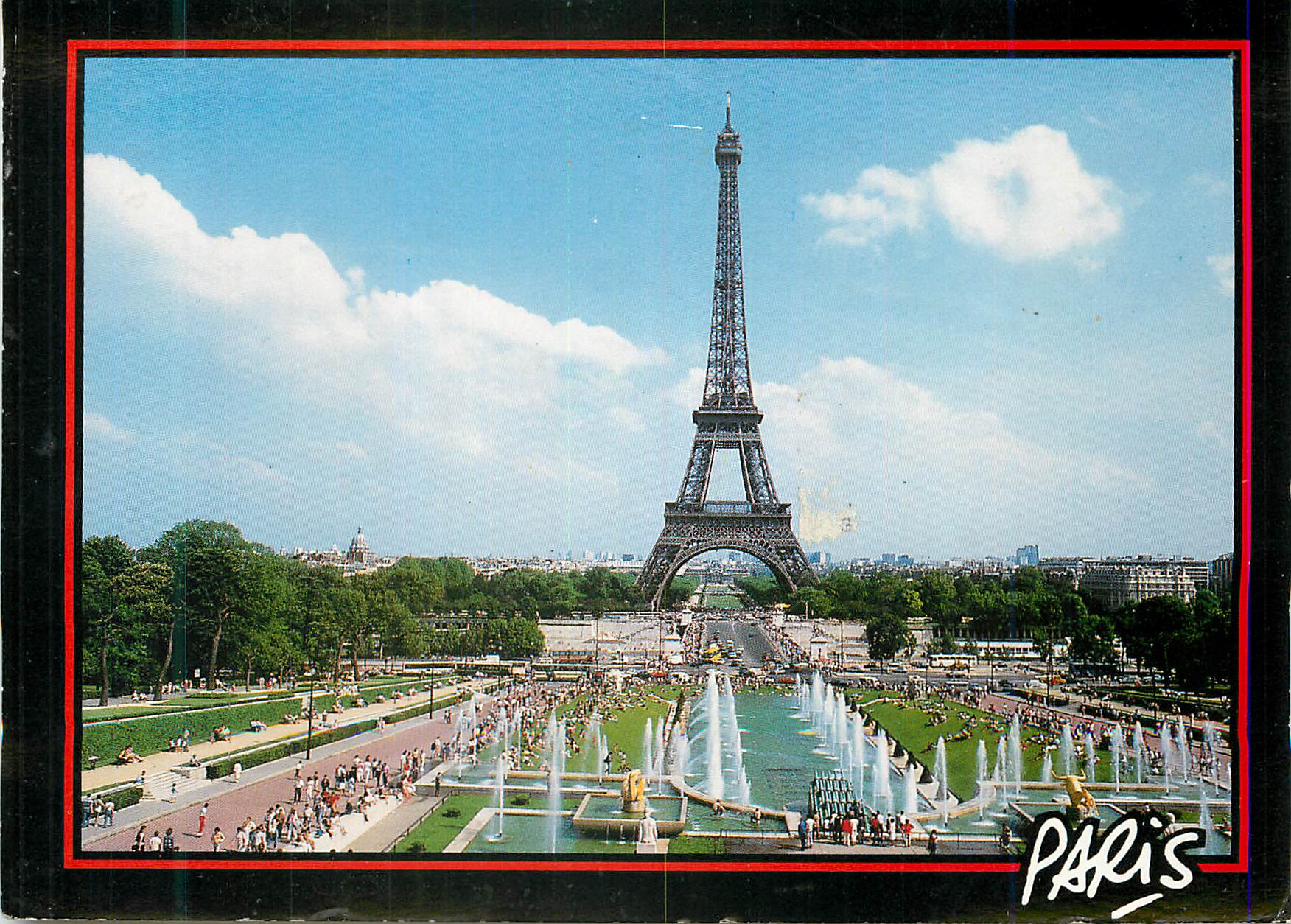 La Tour Eiffel — vue panoramique avec fontaines — La Tour Eiffel Photo Fotogram-Stone, n° CS 75101-0-0166