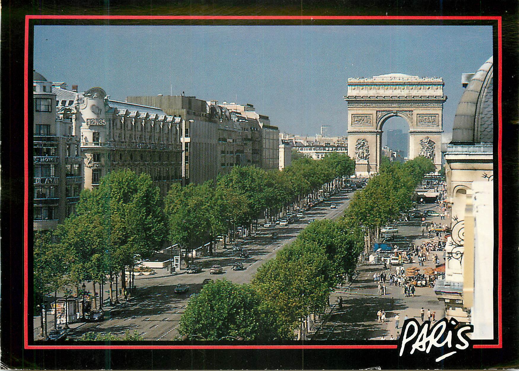 Avenue des Champs-Élysées et l'Arc de Triomphe — Photo Rosine Mazin — Image'In Editions