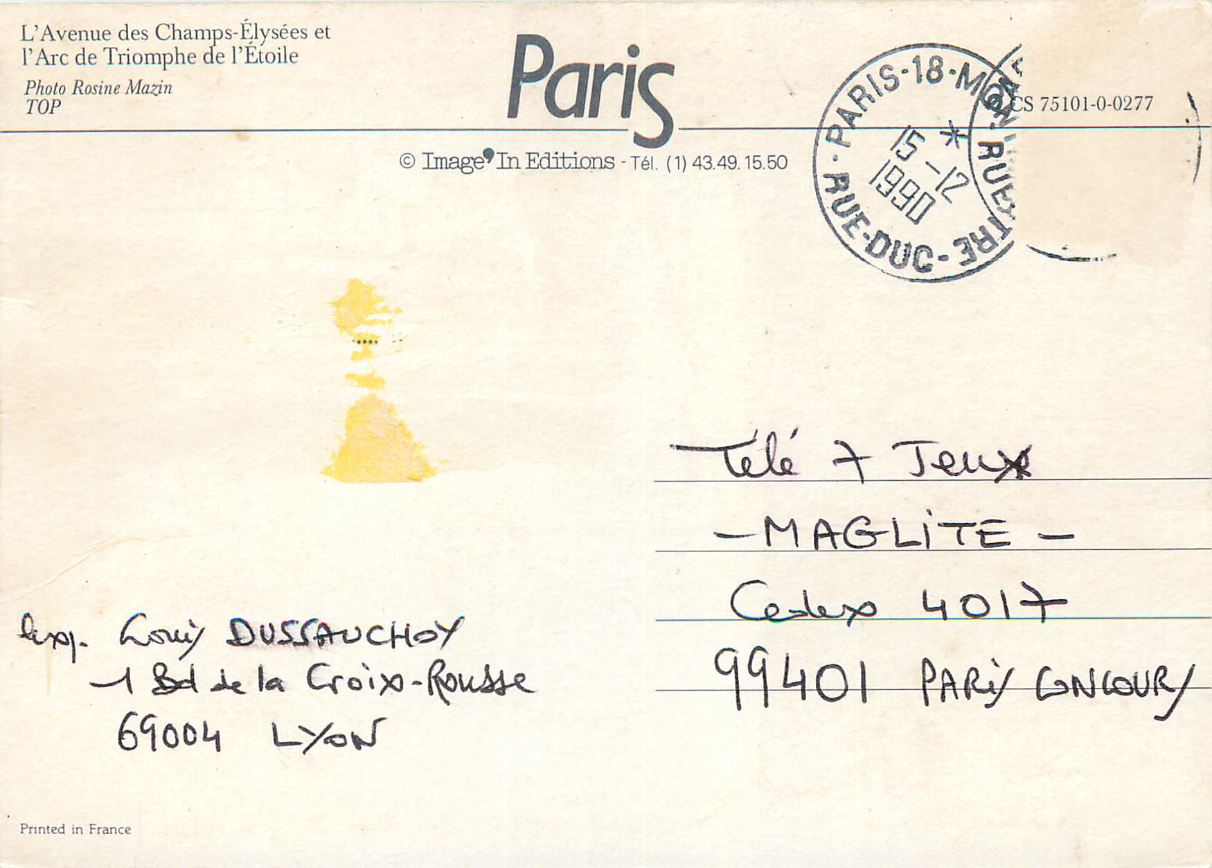 Avenue des Champs-Élysées et l'Arc de Triomphe — Photo Rosine Mazin — Image'In Editions — Reverso
