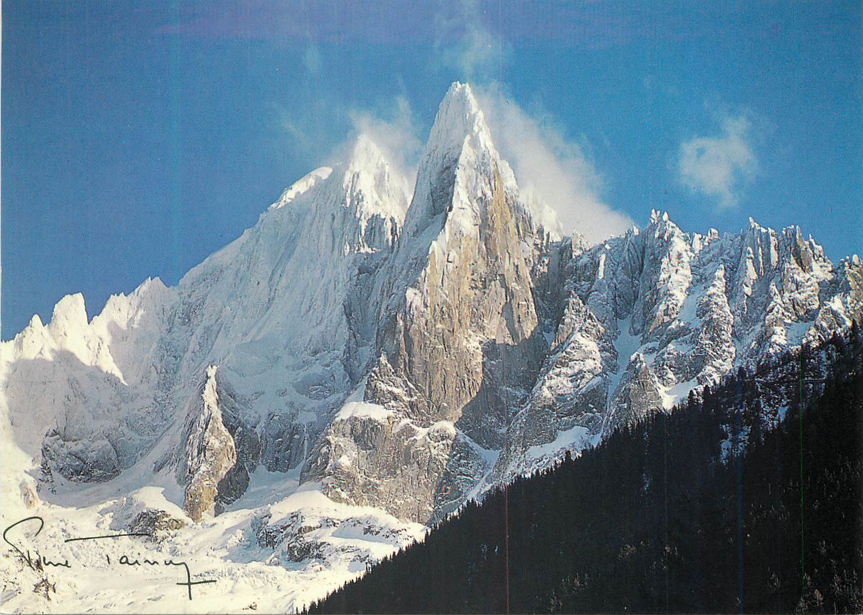 CPM Aiguille Verte et Drus vus des Praz 