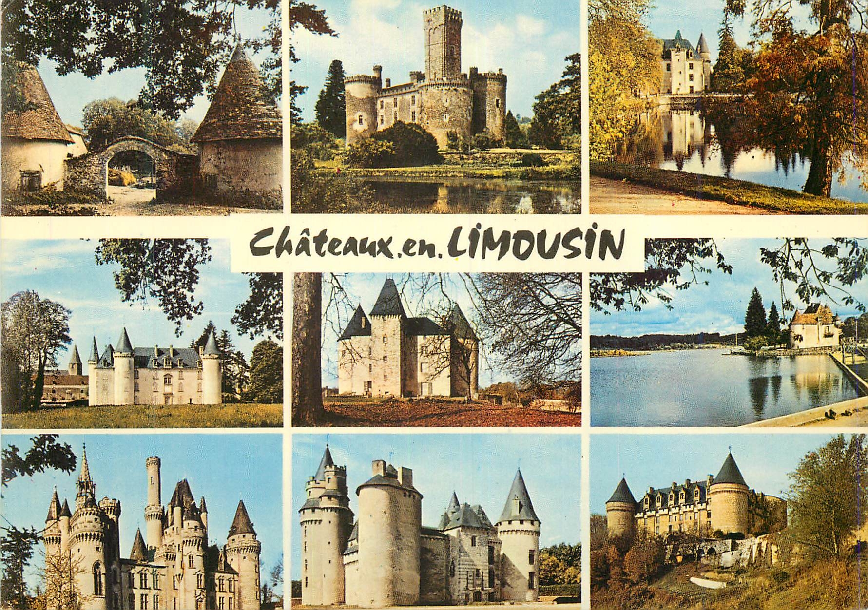 CPM Chateaux en Limousin Brignac Montbrun Nieul Nexon Brie Ballerand 