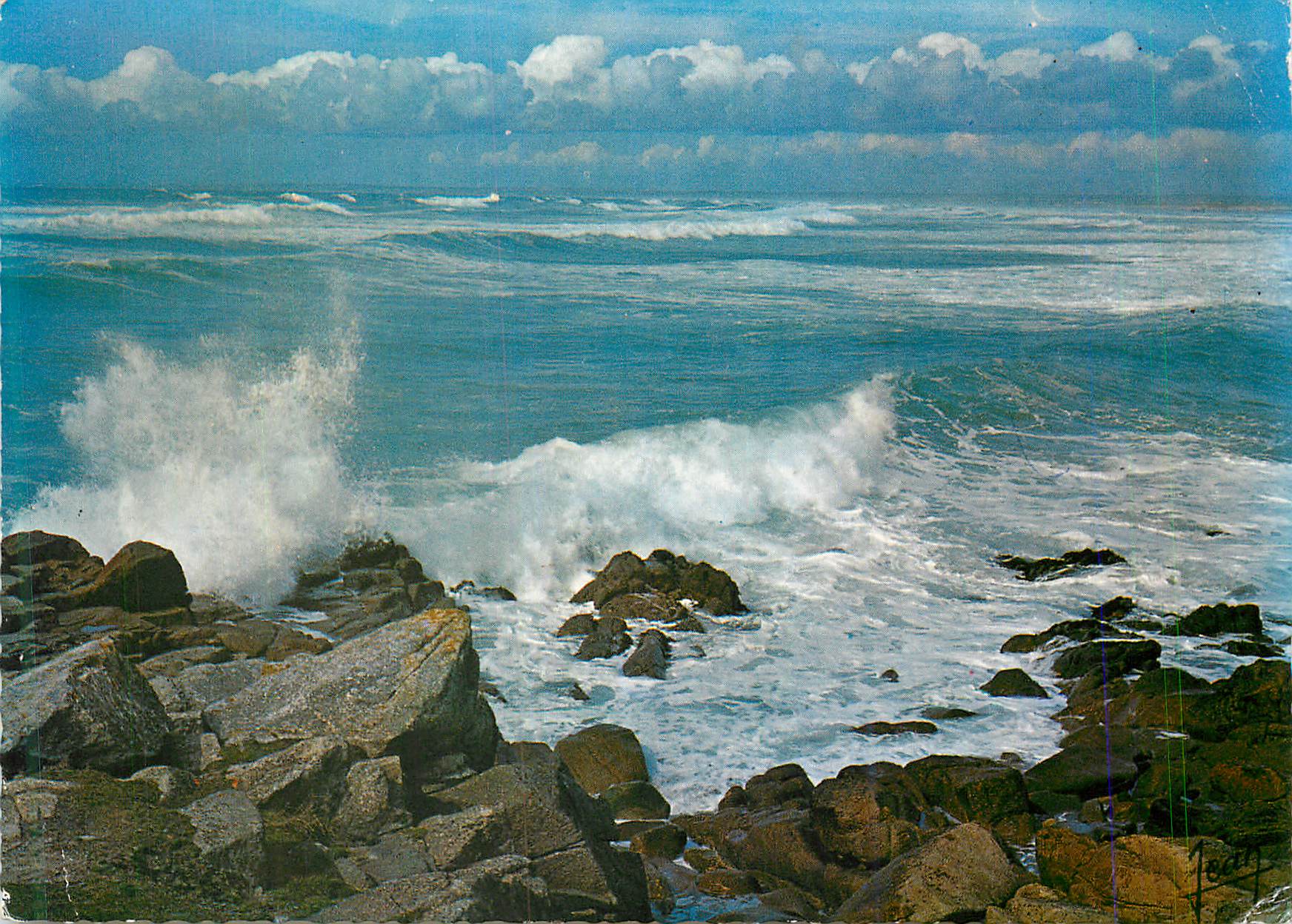 CPM Tempete sur la Cote 