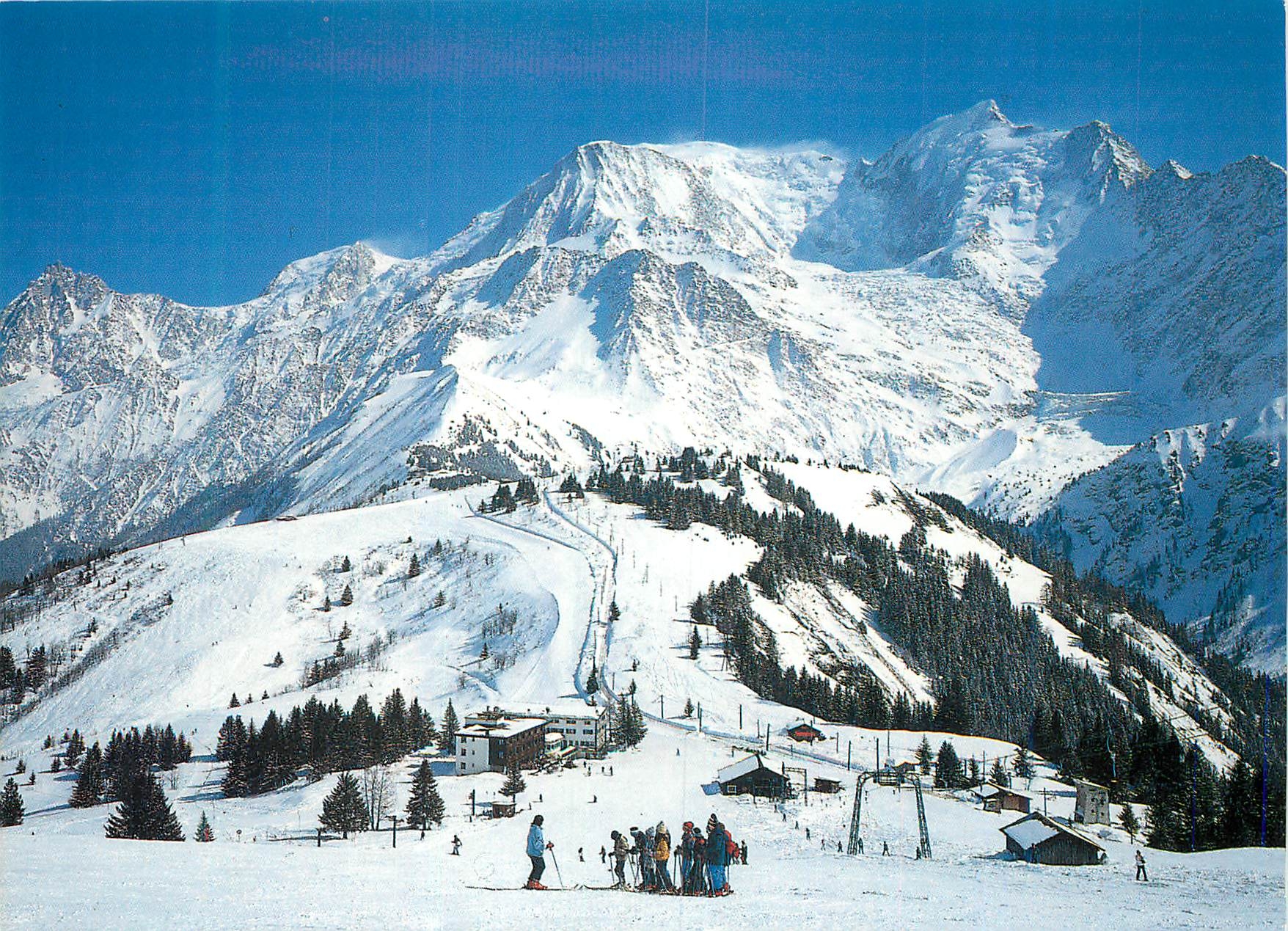 Massif du Mont-Blanc — La station du Col de Voza, L'Aiguille du Midi, Le Mont-Blanc — Éditions Grenoble