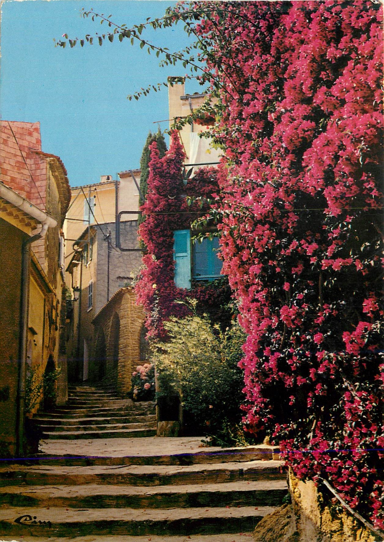CPM Cote d Azur France Bormes les Mimosas Var Vieille Rue 