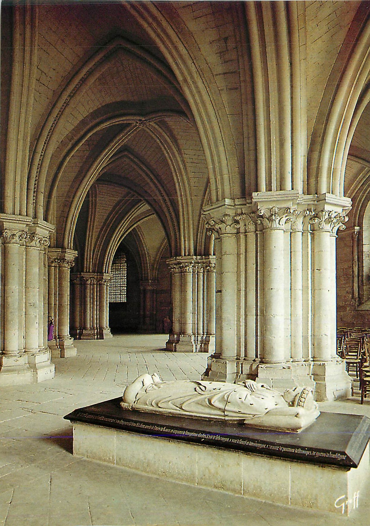 CPM Bourges Cher Crypte de la Cathedrale St Etienne Tombeau du Duc Jean 