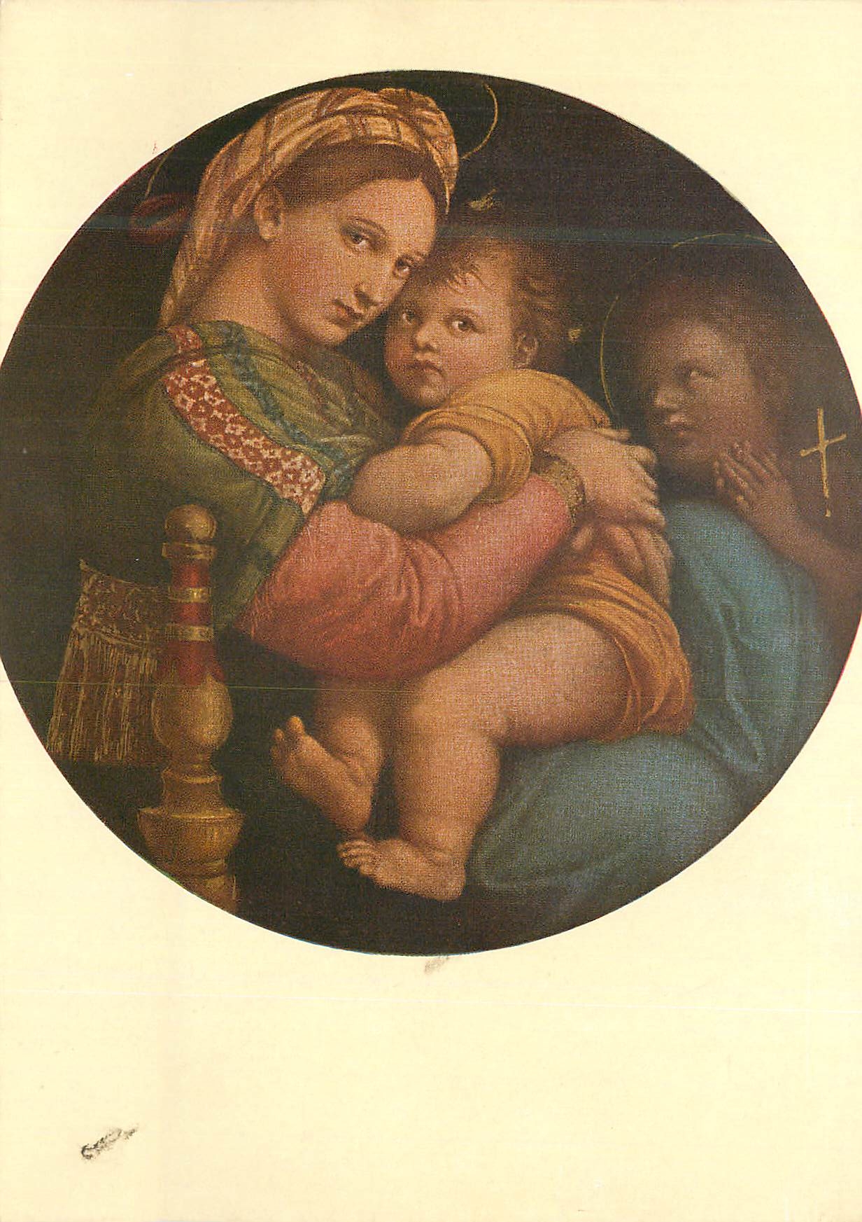CPM Santi Raffaello dit Raphael Sanzio La Virgen de la silla 