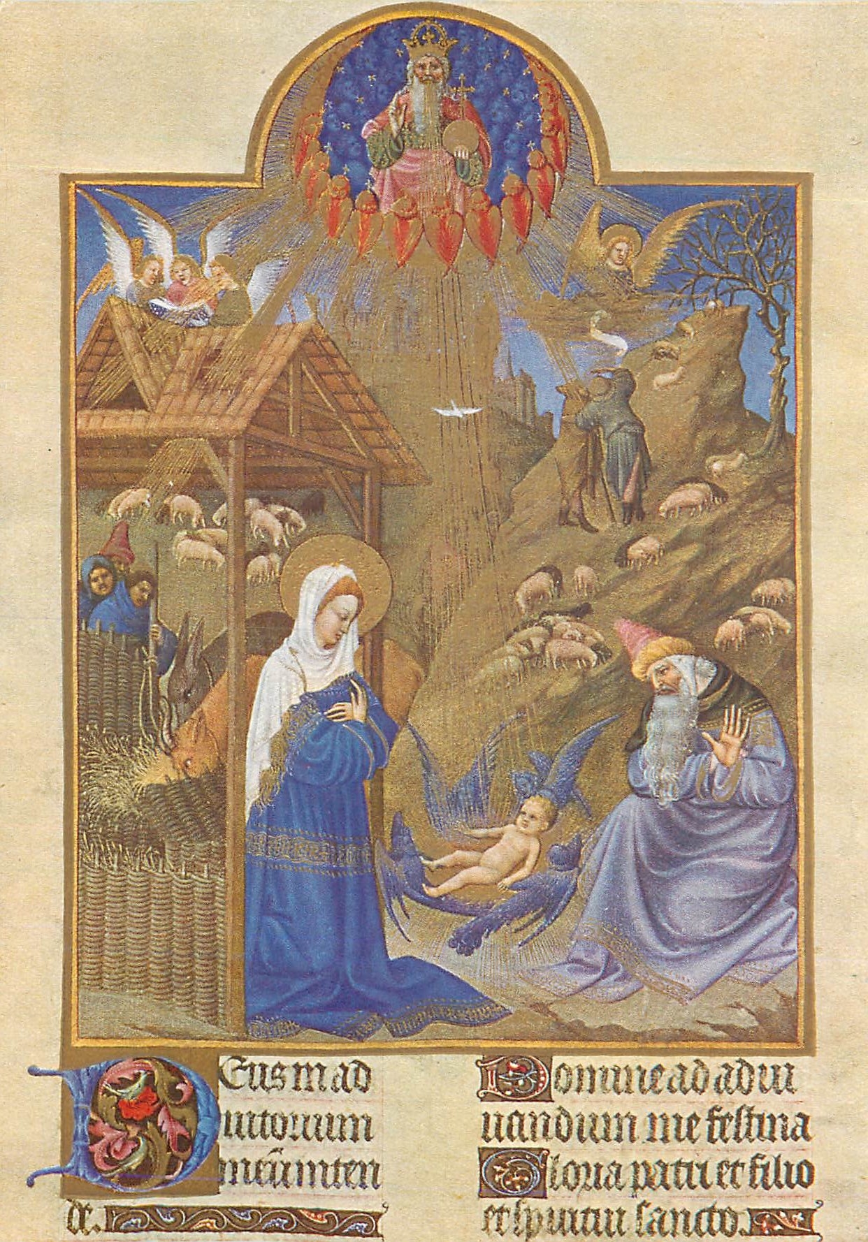CPM Les tres riches heures du duc de Berry La Nativite 