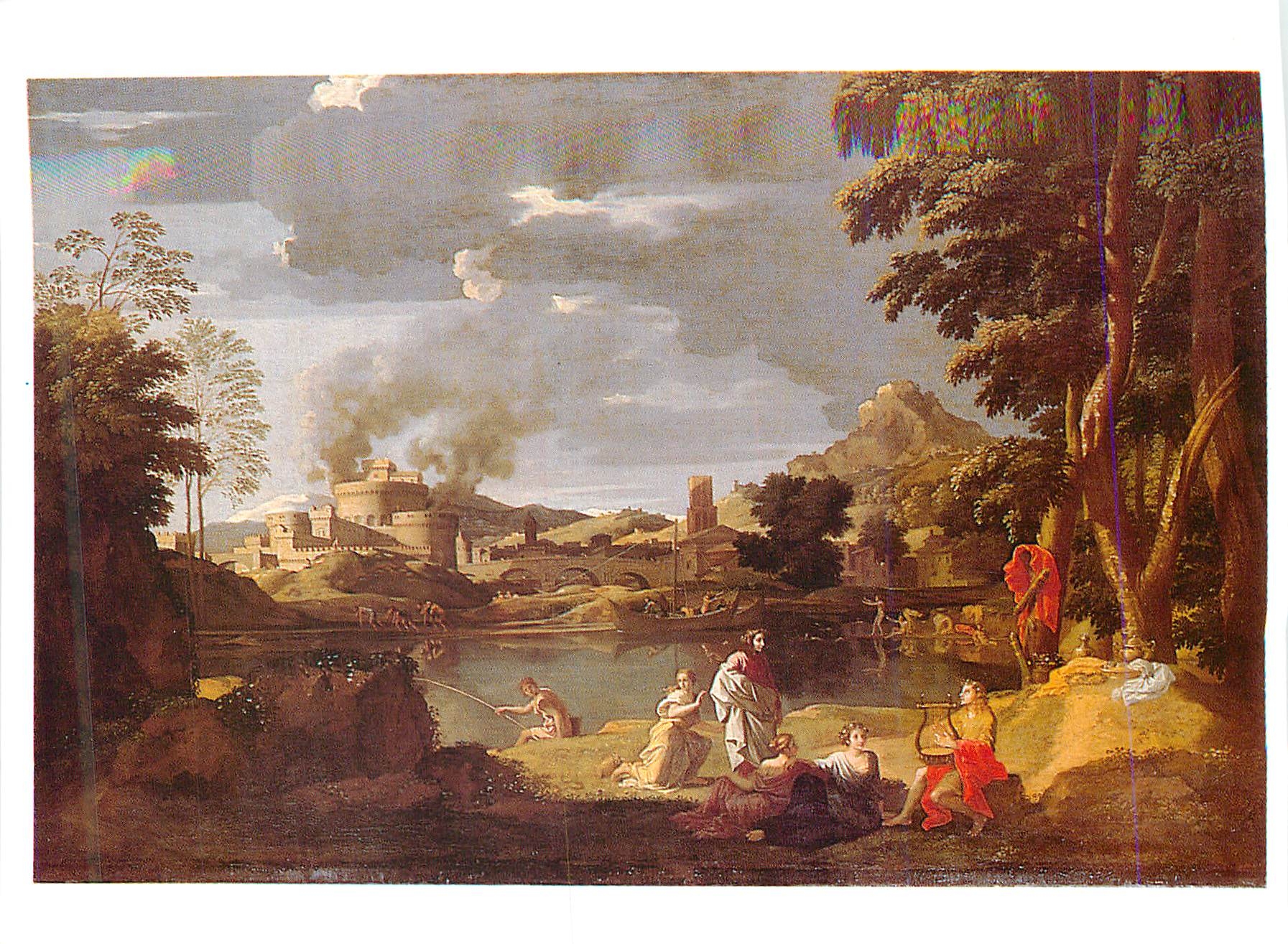 CPM Poussin Orphee et Eurydice Louvre Departement des Peintures 