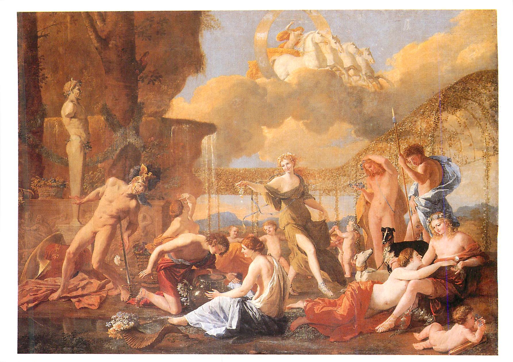 CPM Nicolas Poussin L Empire de Flore Huite sur toile Grand Palais Paris 