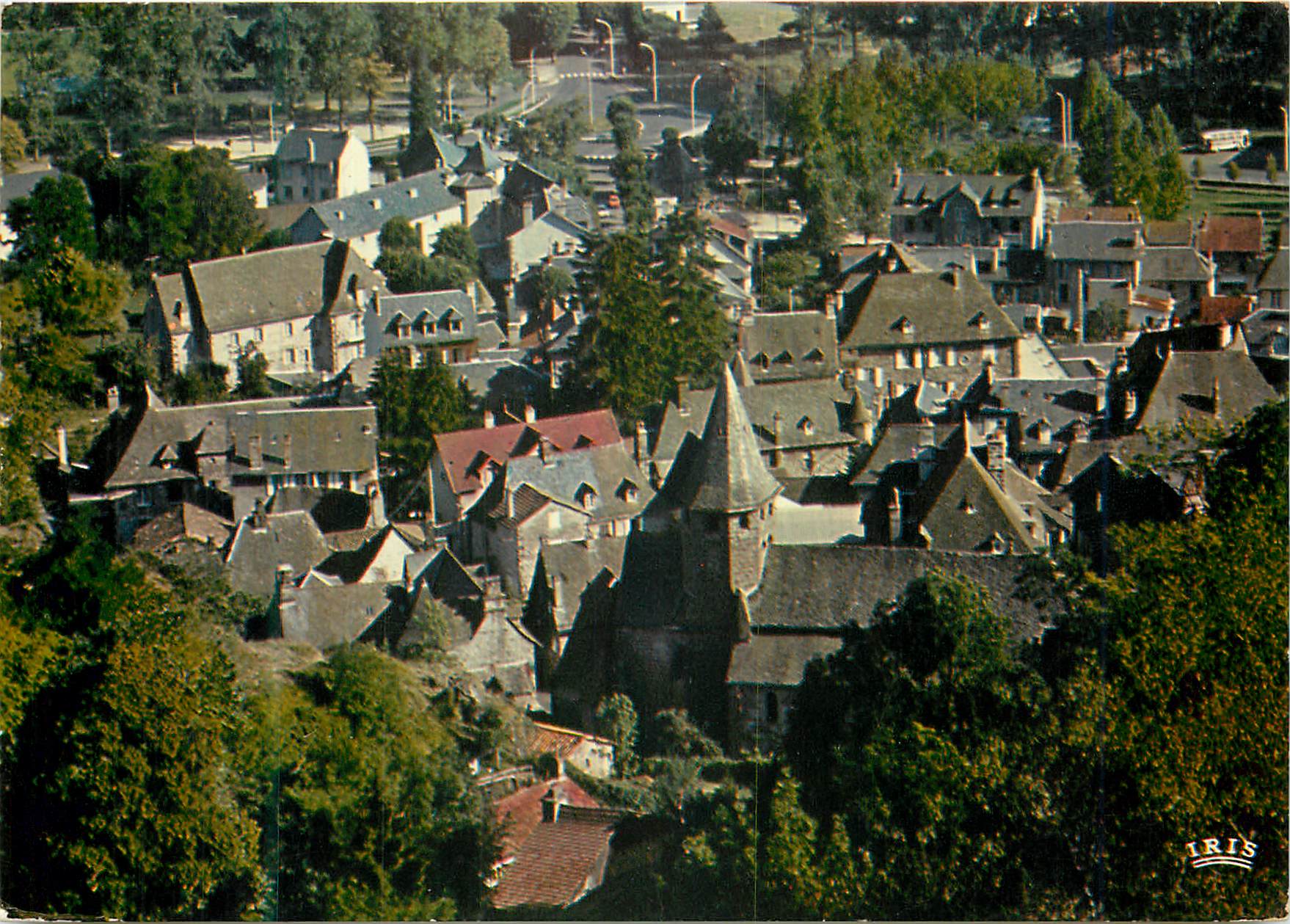 CPM Vic sur Cere Cantal Les vieux toits 