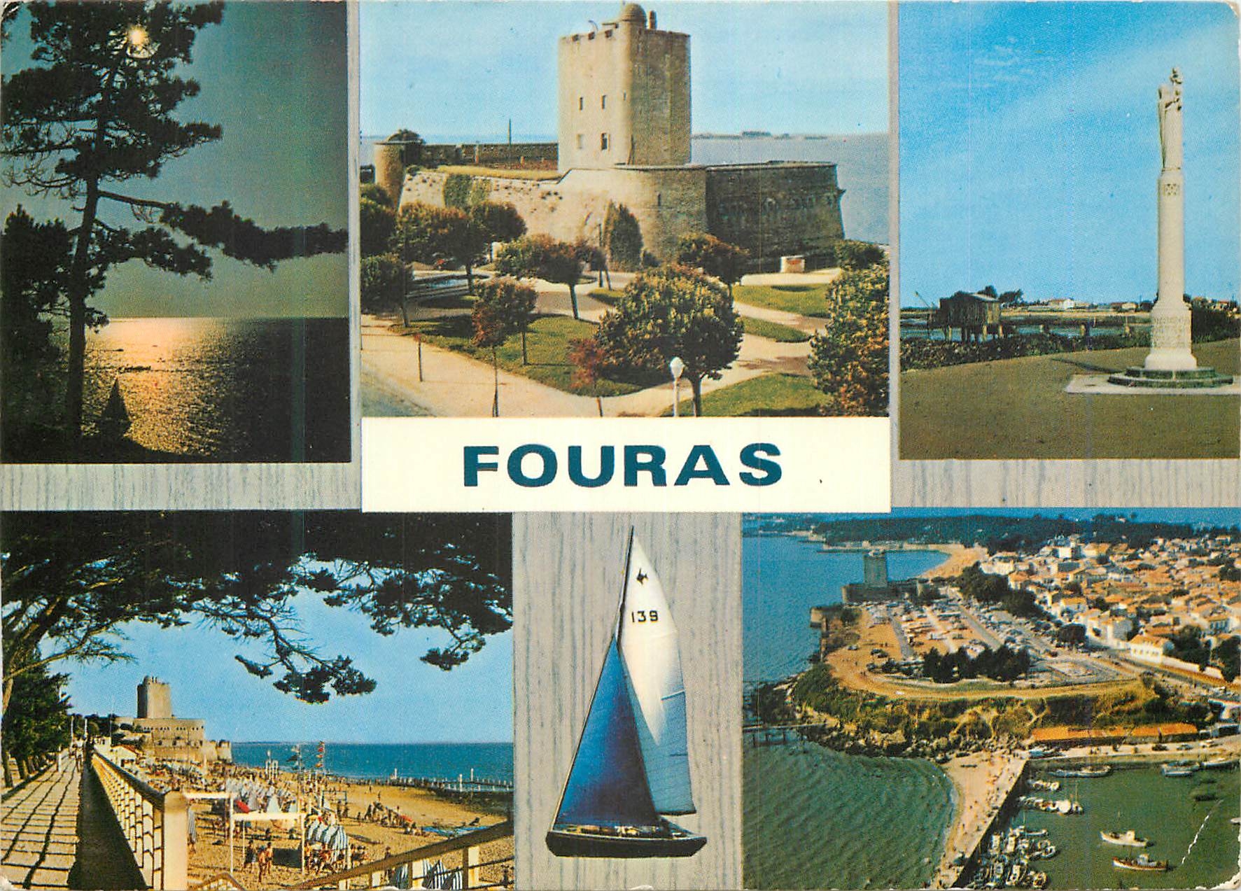 CPM Fouras Charente Maritime La Cote La Citadelle et le Semaphore Notre Dame de la Mer La Plage et la Citadelle 