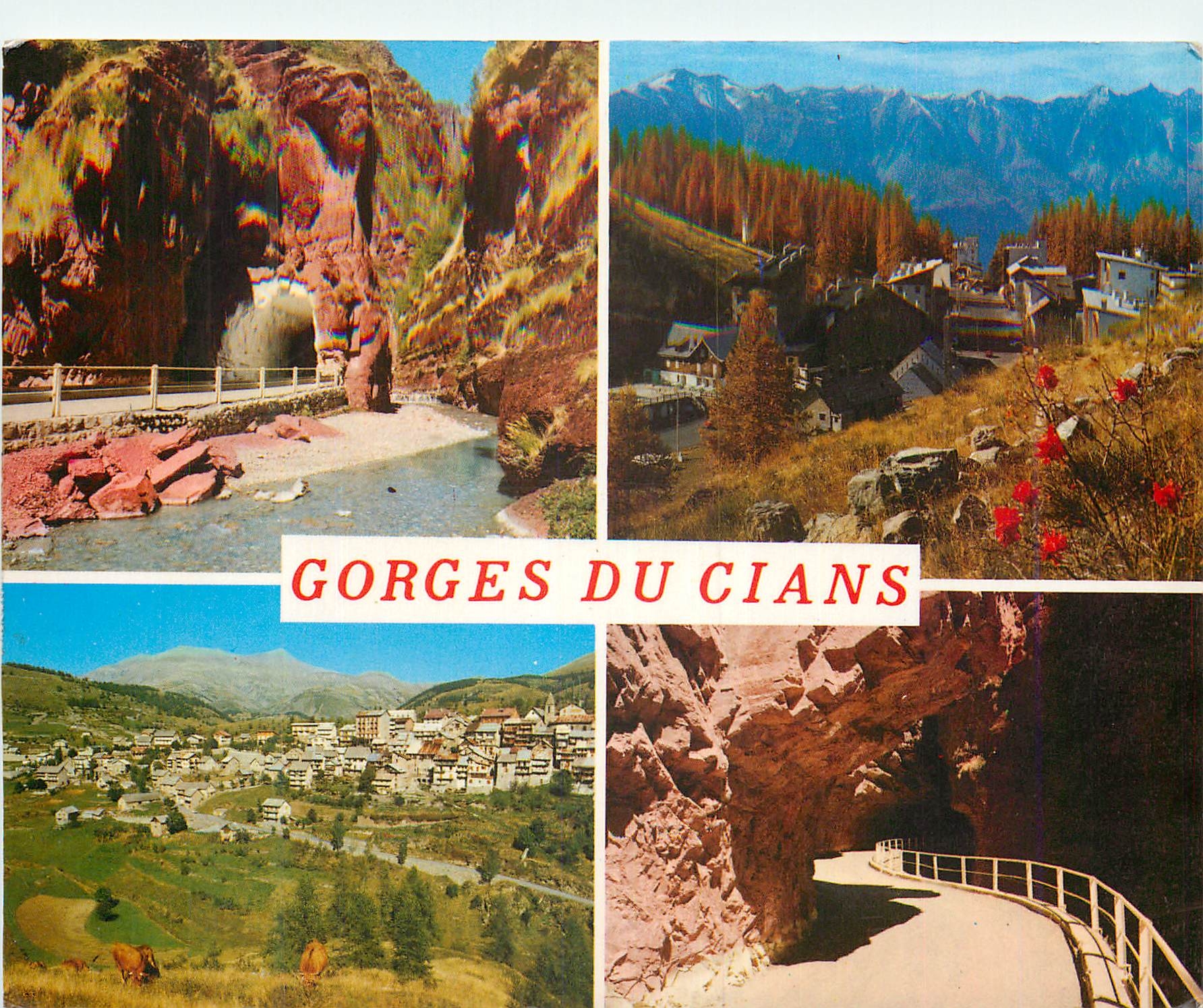 CPM Gorges du Cians Alpes Maritimes Gorges sauvages et grandioses taillees dans les schistes rouges 