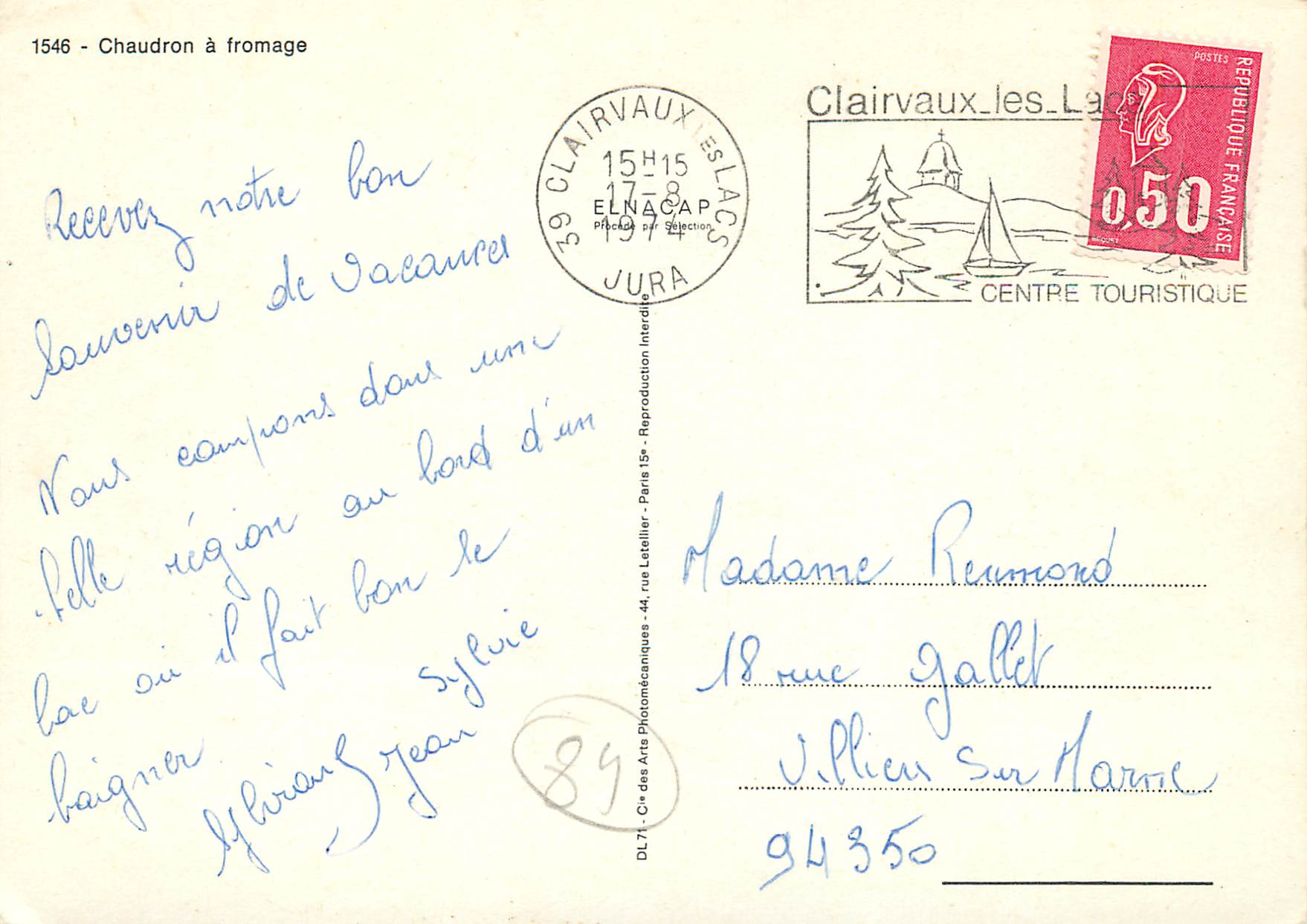 Cheese Kettle — Clairvaux-les-Lacs — Elnacap — Back