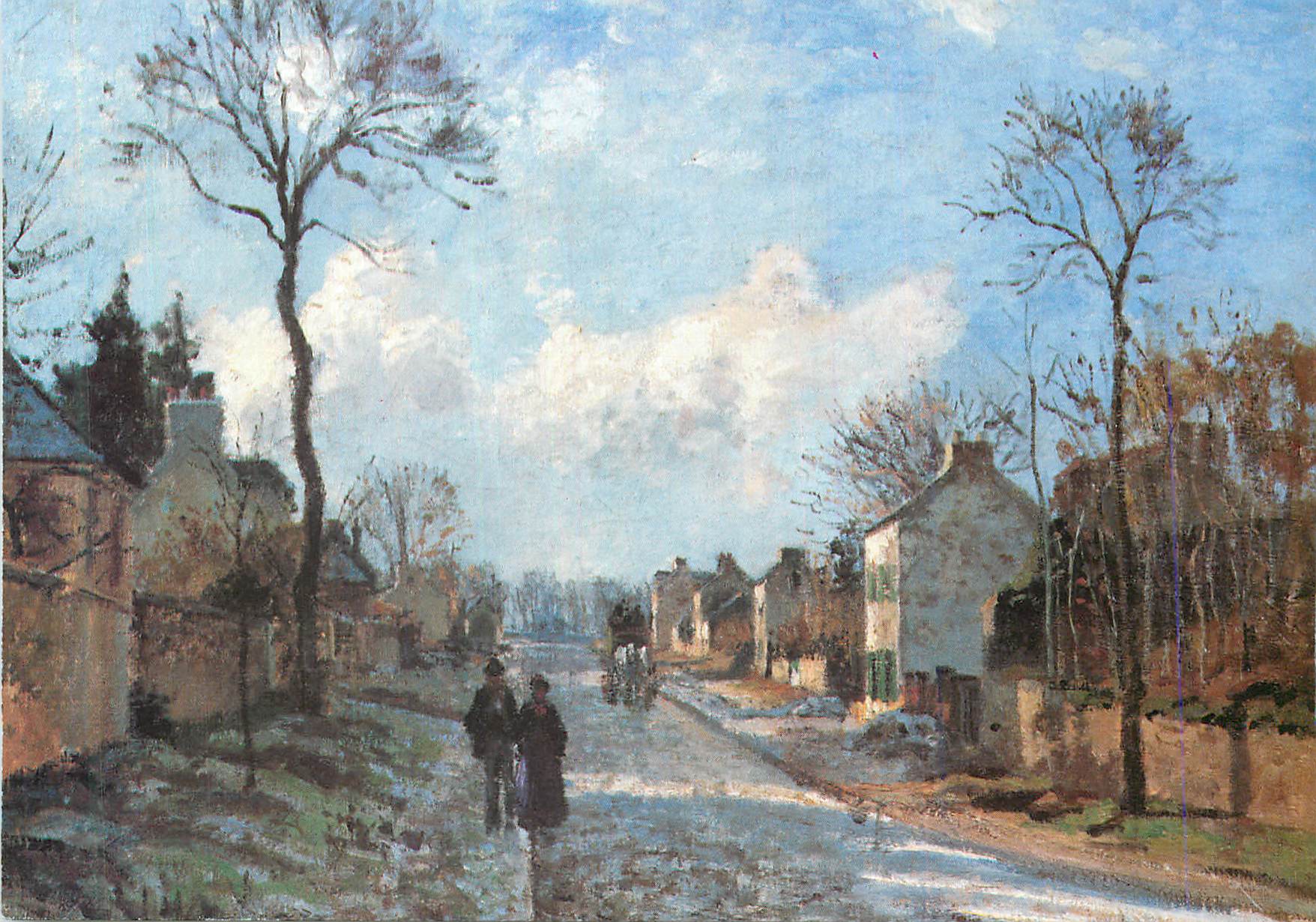 CPM C Pissarro La route de Louveciennes Paris Musee D Orsay 