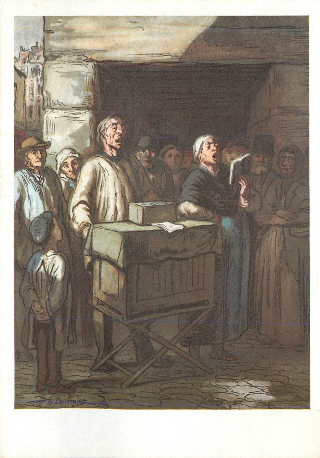 CPM Daumier L orgue de barbarie Musee des Beaux Arts de la Ville de Paris 