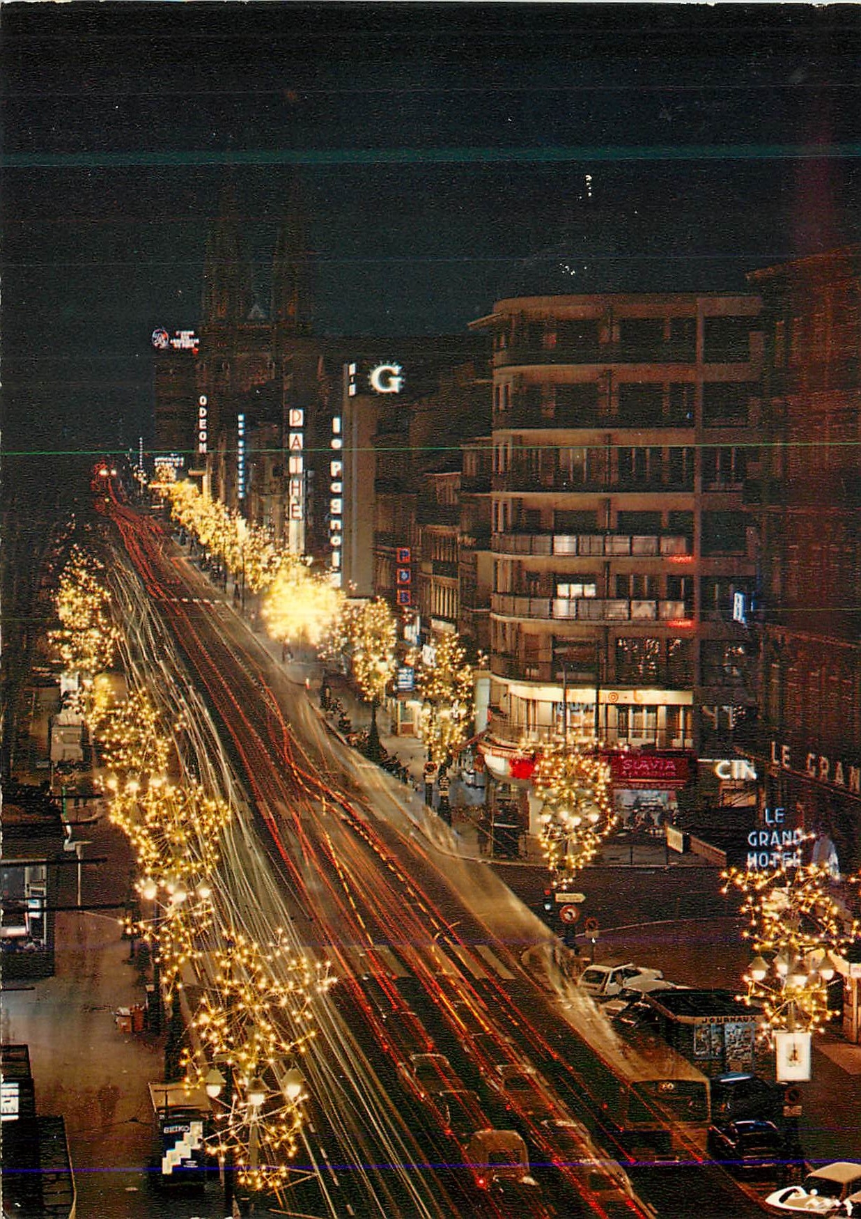 CPM Marseille B du R La Canebiere illuminee 