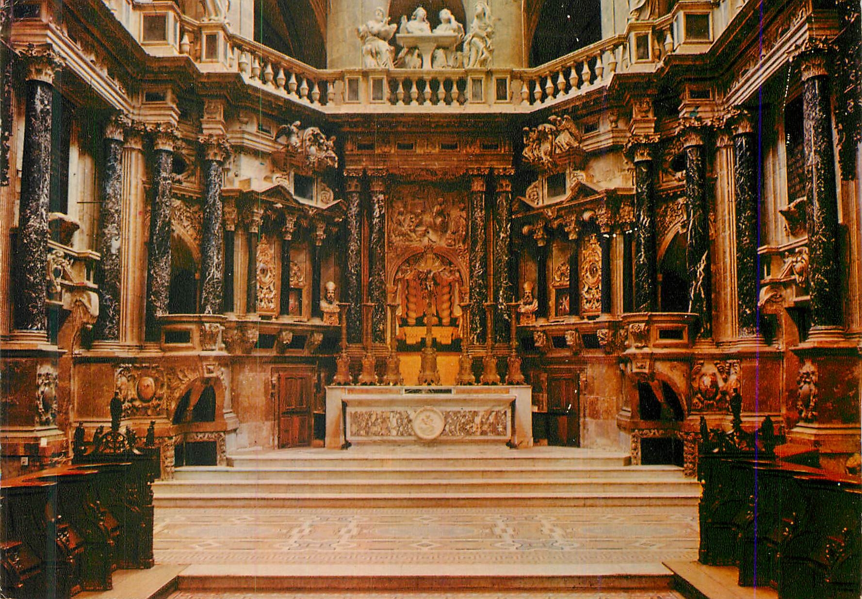 Cathédrale d'Auch — Majestueux retable du Grand Chœur (1609) — Repro. Montané