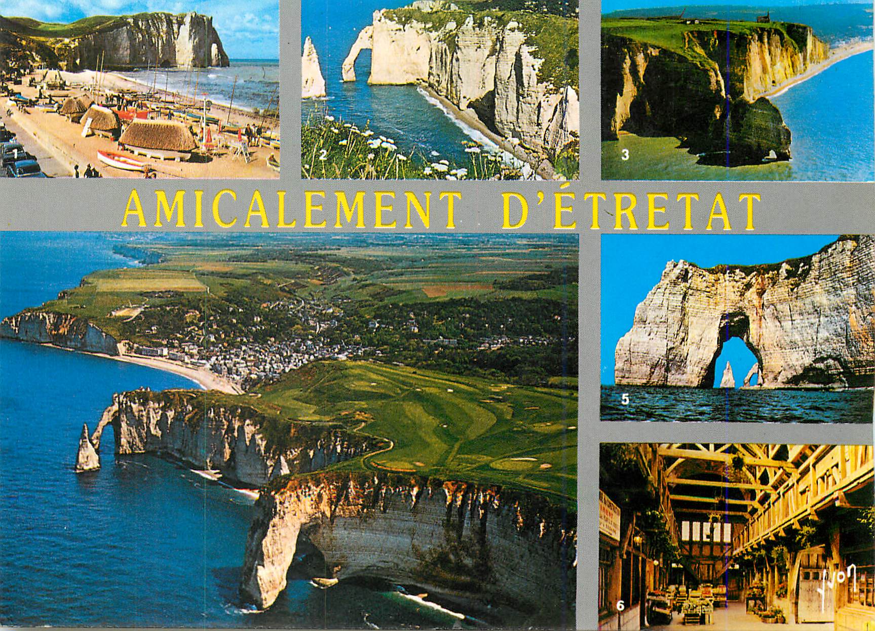CPM Etretat Seine Maritime Les Caloges et les Falaises 