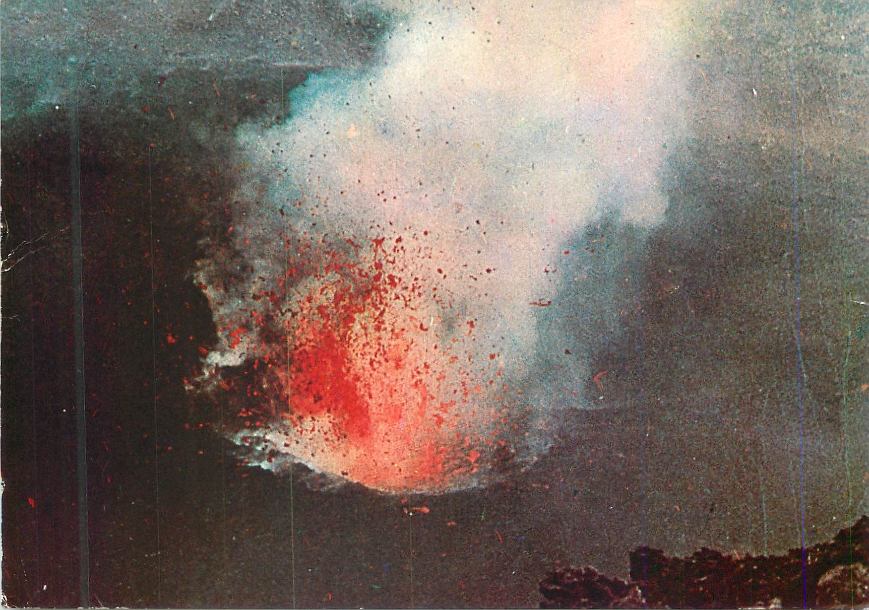 CPM Etna Explosione Vulcanica Cratere Nord Est Volcan
