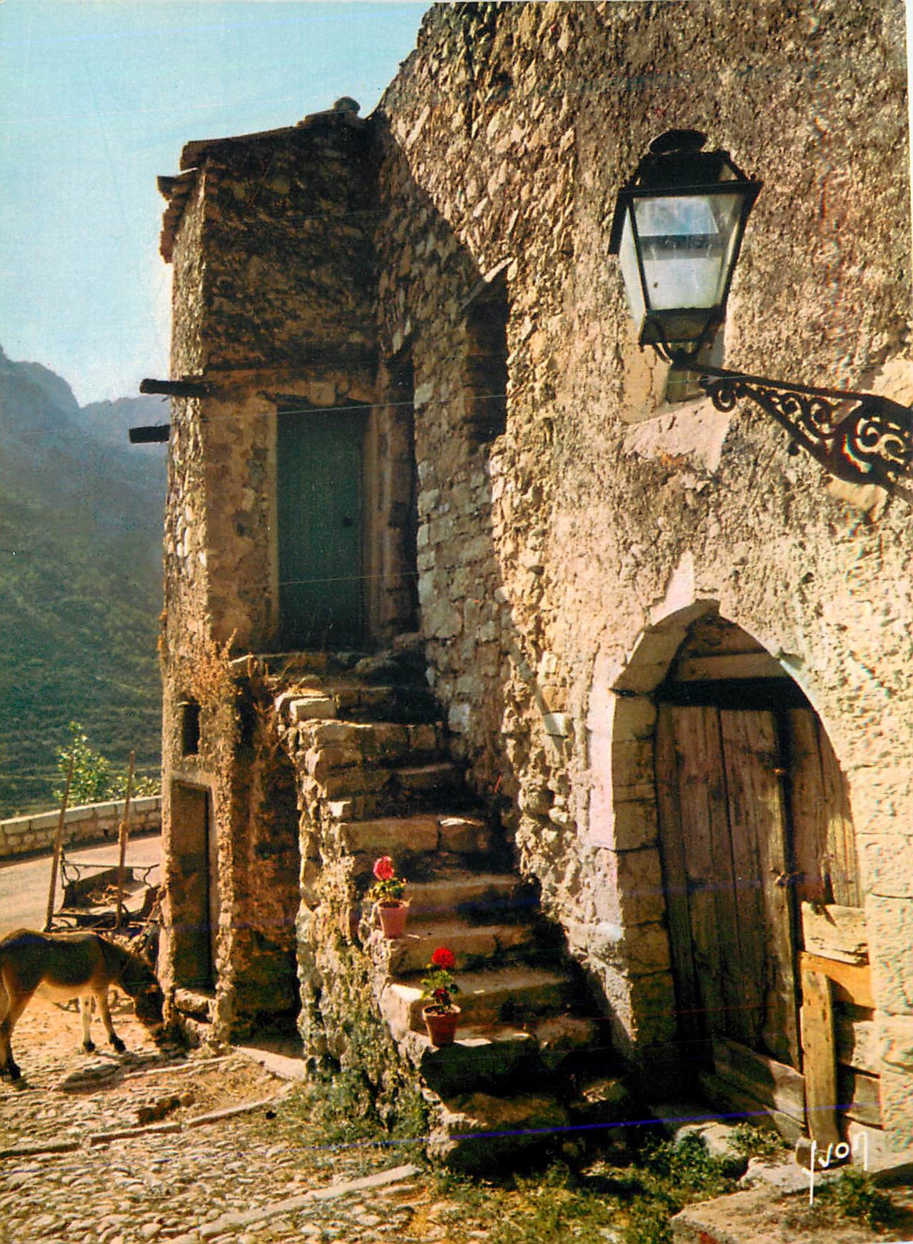 CPM Saint Agnes Alpes Maritimes Village du Littoral le plus haut d Europe Vieille rue 