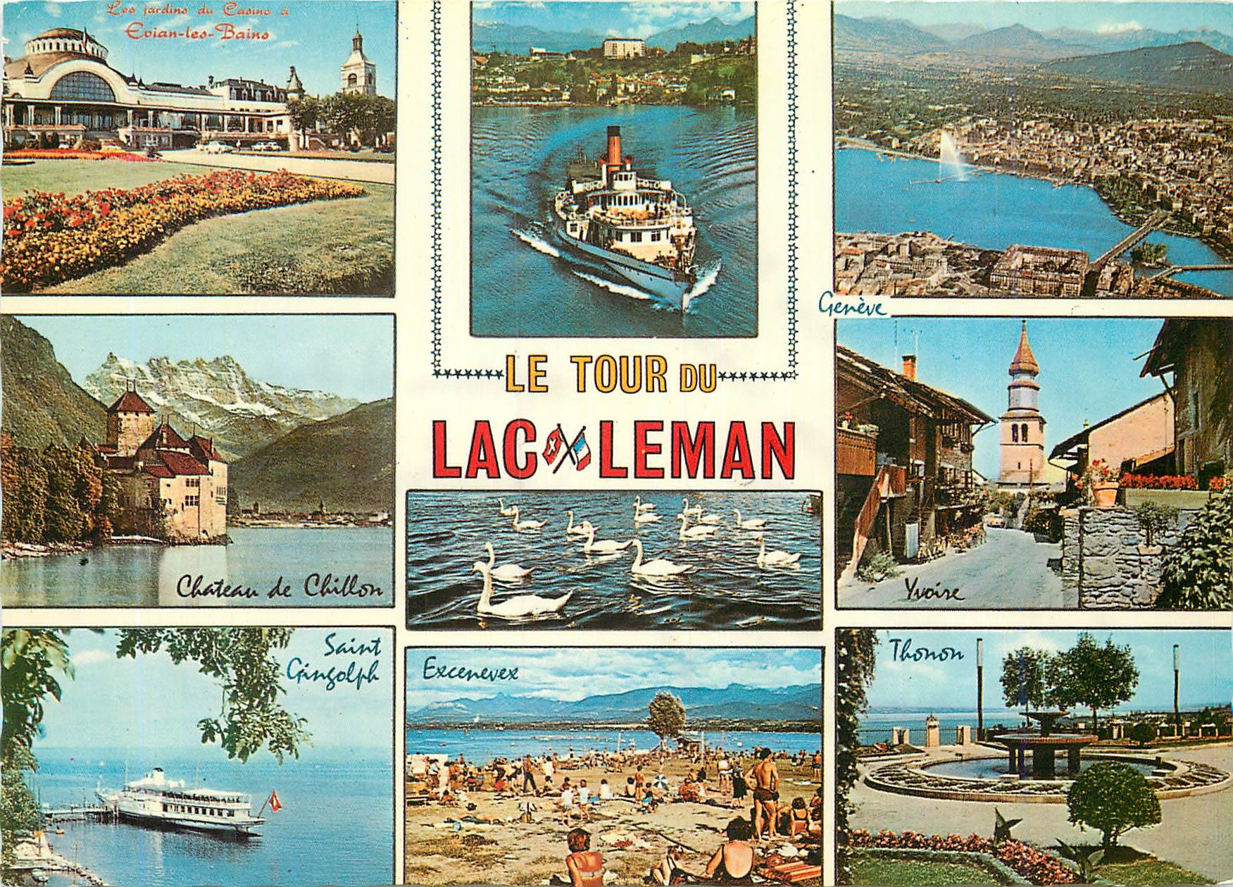 Der Rundgang am Lac Léman — Verlag J. Cellard, n° E.4309
