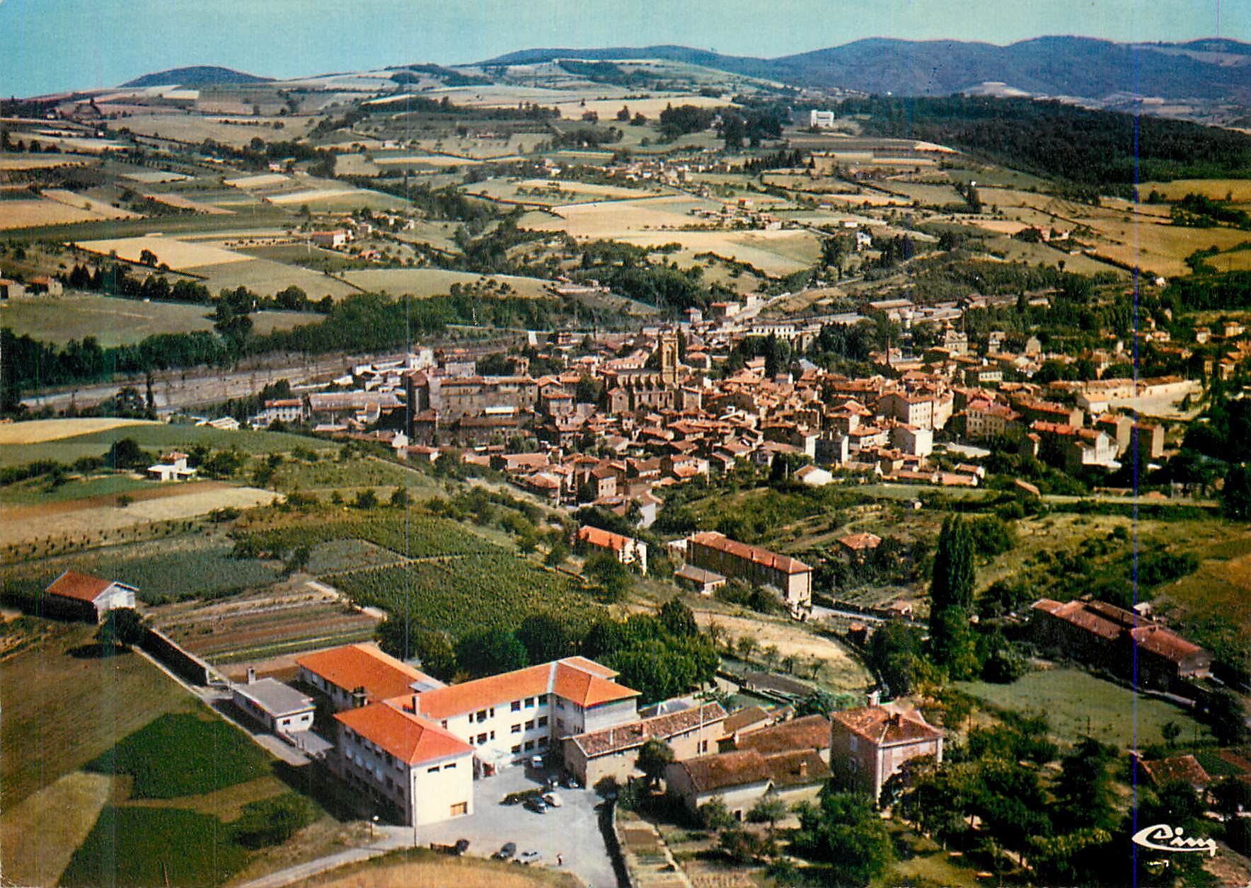 L'Arbresle (Rhône) — Vue générale aérienne, l'Hôpital-Maternité au 1er plan — Éditeur Cinq