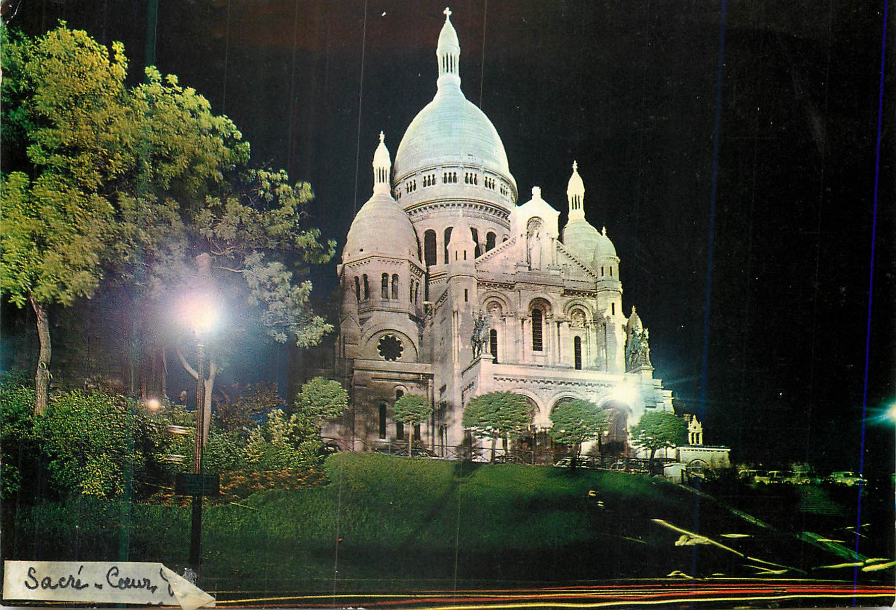 Sacré-Cœur — nuit illuminée — Éditions P. L. Paris