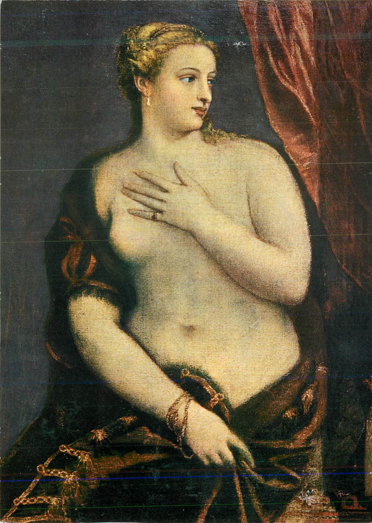CPM Tiziano Vecellio Venus at the mirror 