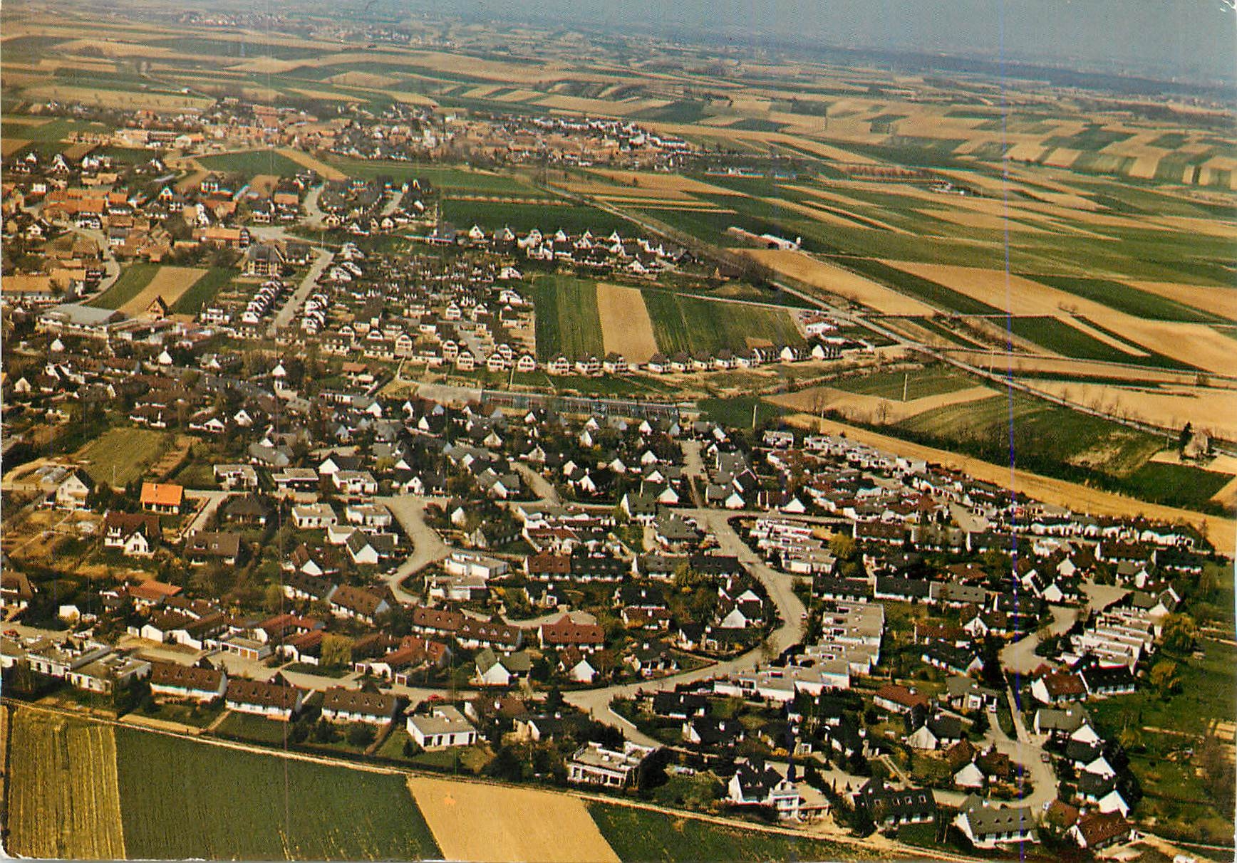 CPM Vue aerienne de Dingsheim et Griesheim 