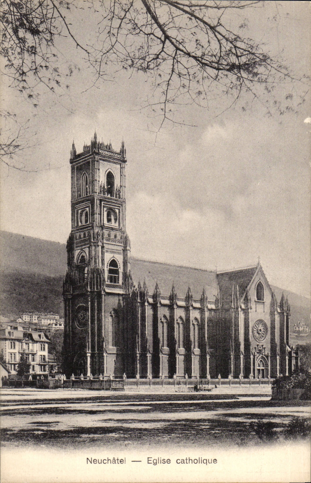 CPA Suisse Neuchatel Eglise catholique