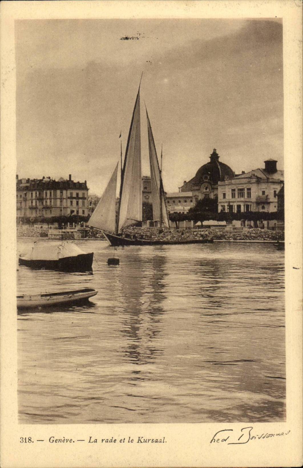CPA Suisse Geneve La rade et le Kursaal