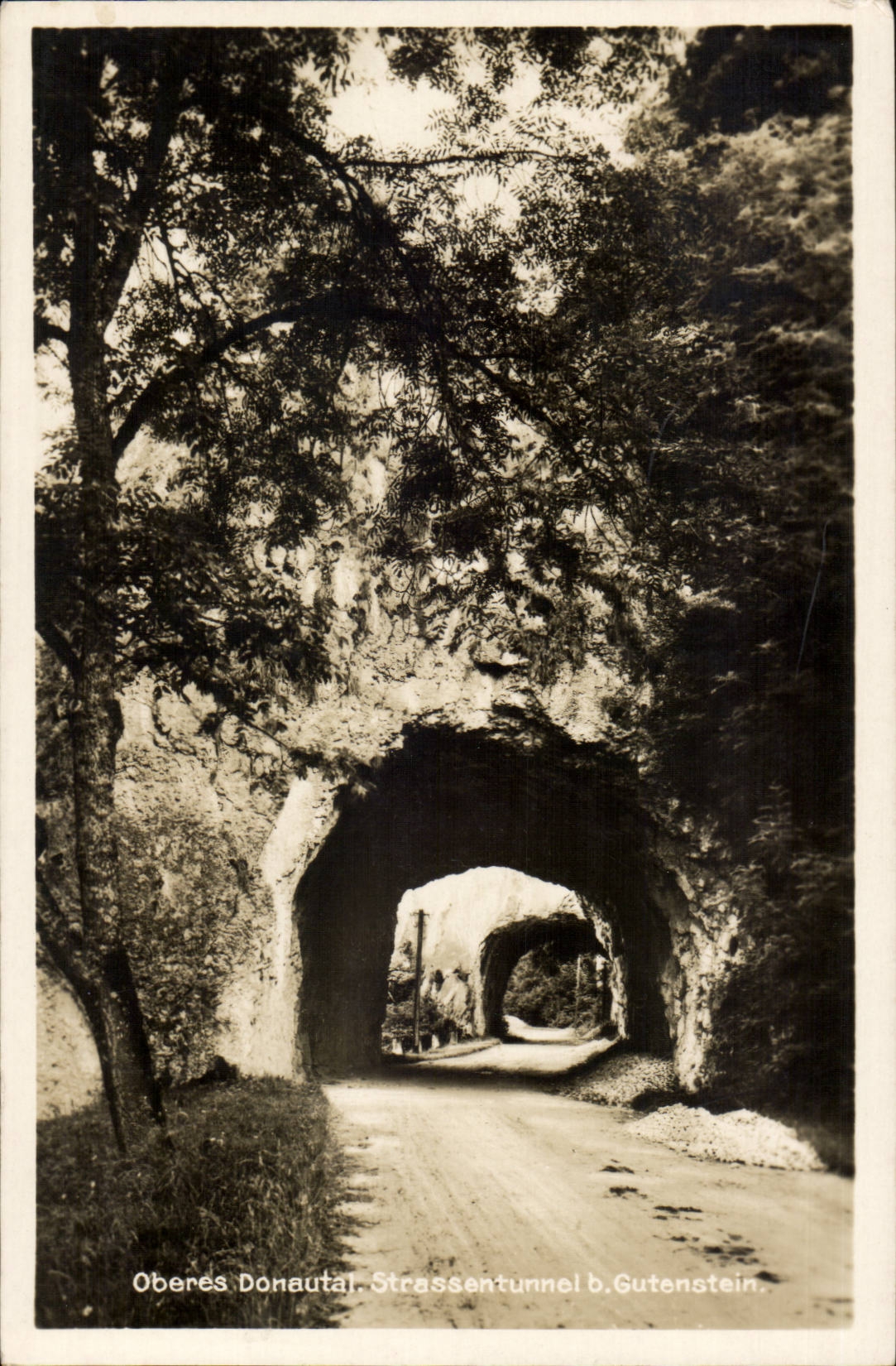 CPA Oberes Donautal Strassentunnel b Gutenstein