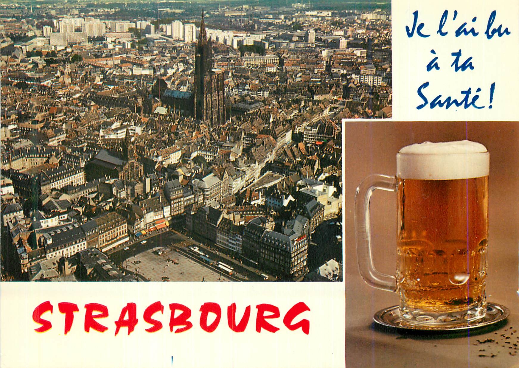 CPA Strasbourg je l'ai bu a ta Sante Biere
