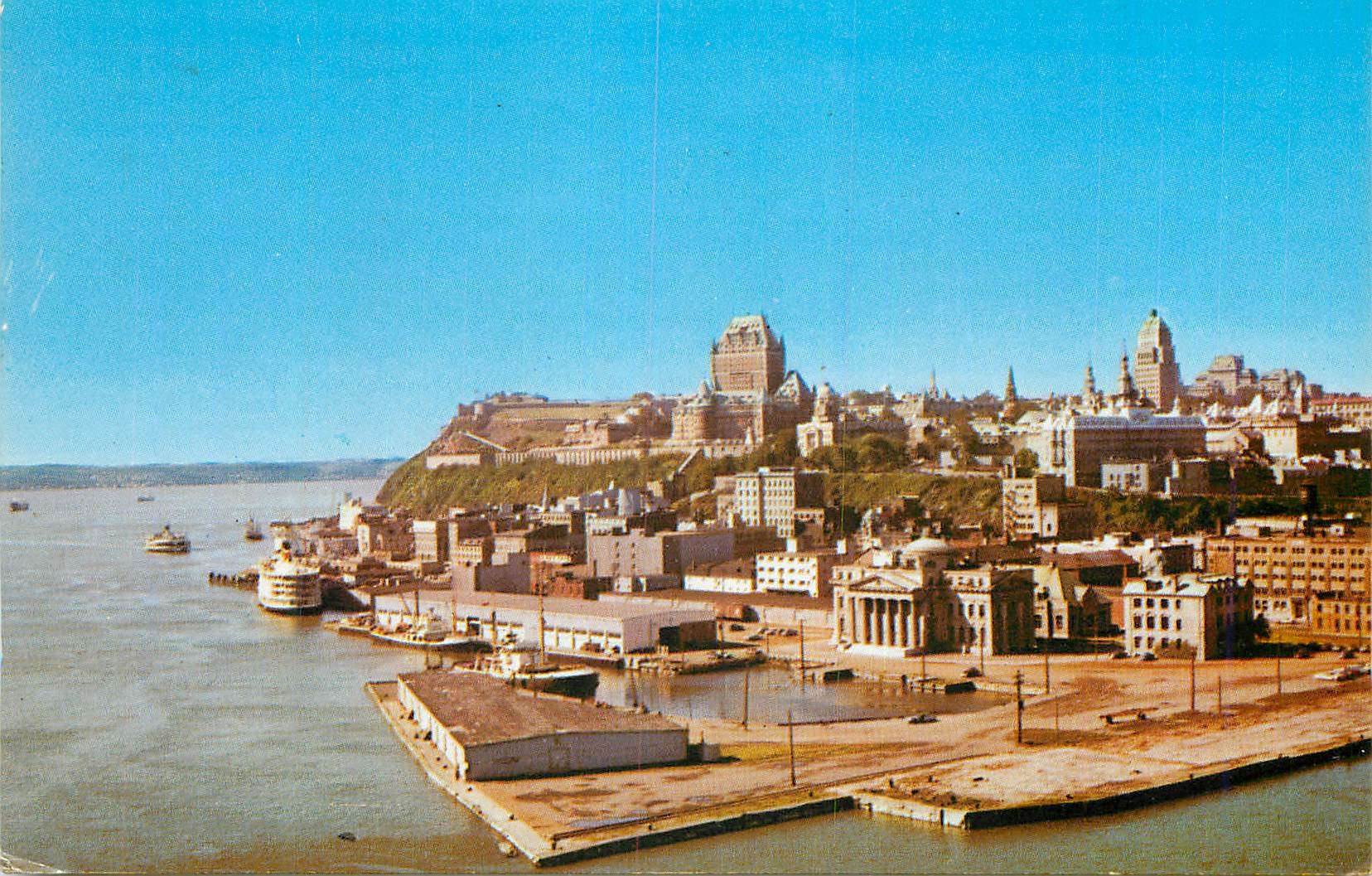 CPA Cette Photo prise du Port fait voir Quebec