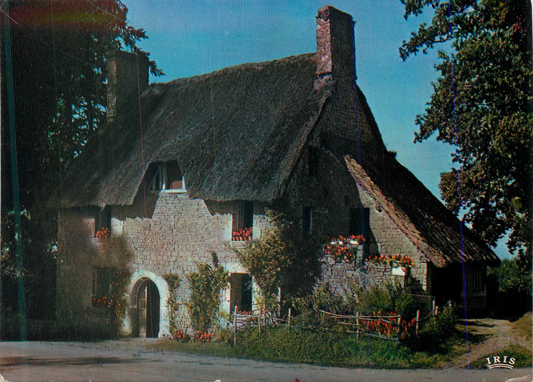 CPA Maison Normande au Toit de Chaume la Luxuriante Normandie