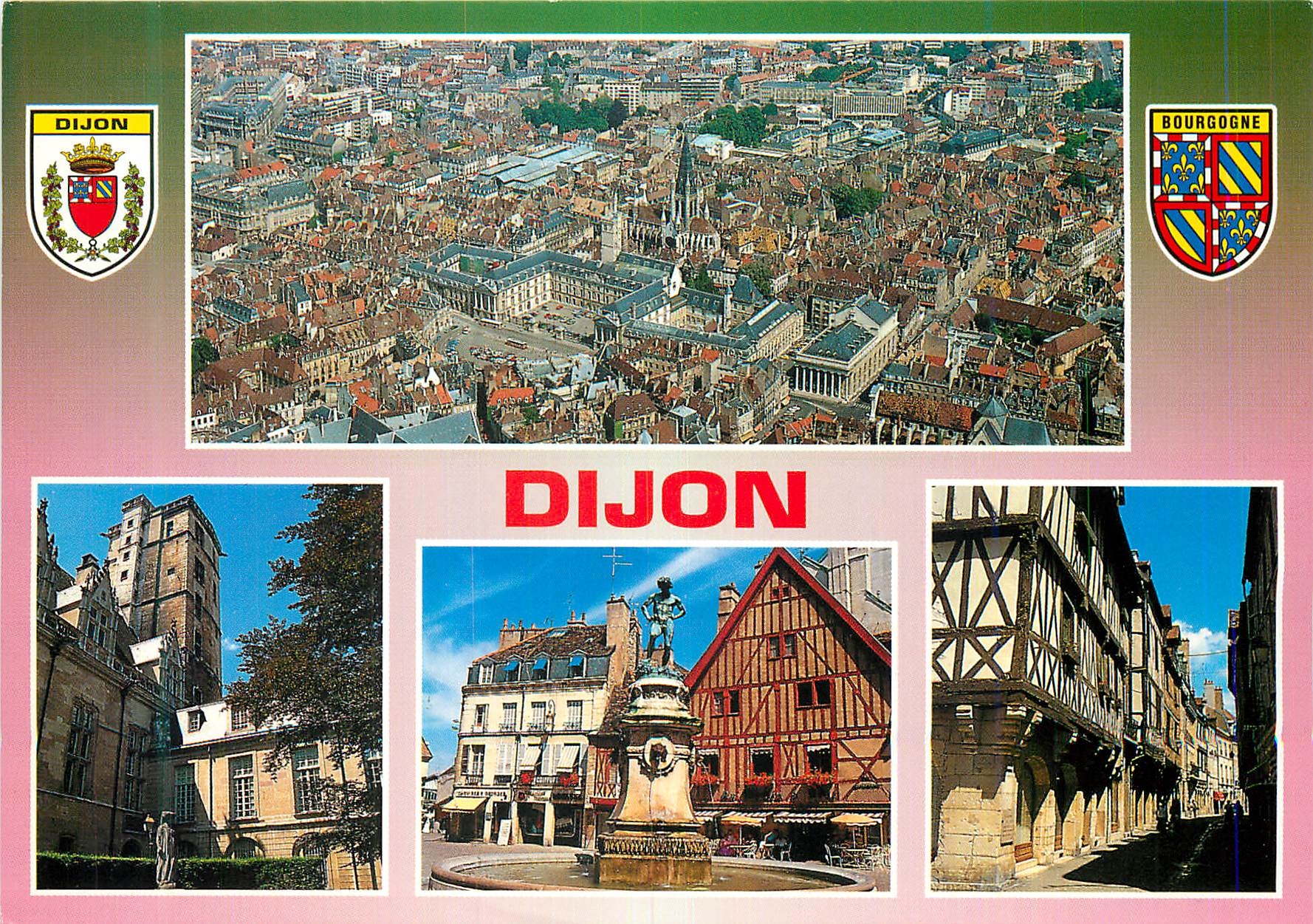 CPM Dijon (Cote d'Or) Vue Aerienne du Palais des Ducs de Bourgogne La Tour Philippe le Bon Rue Verrerie