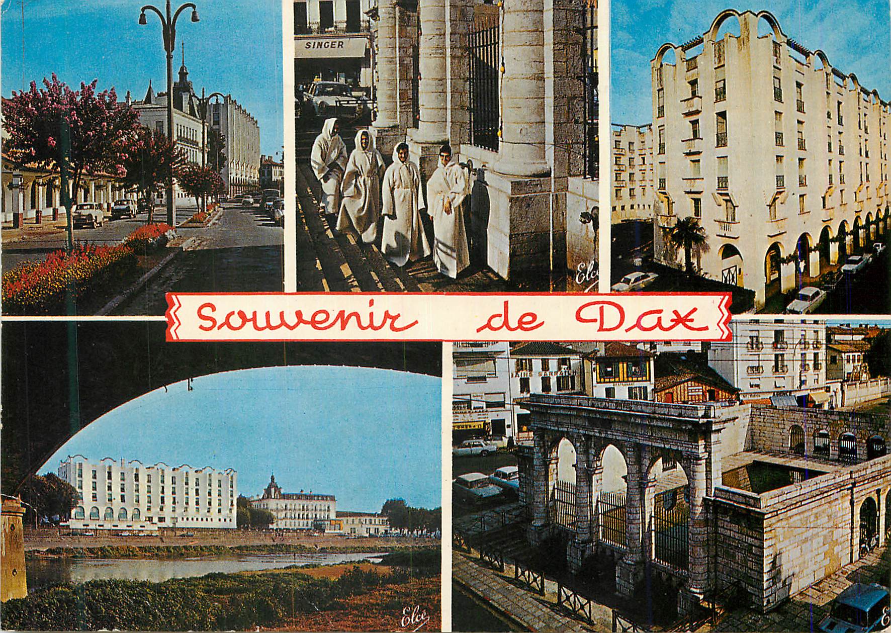 CPM Souvenir de Dax (Landes) Hotel Splendid Les curistes a la fontaine