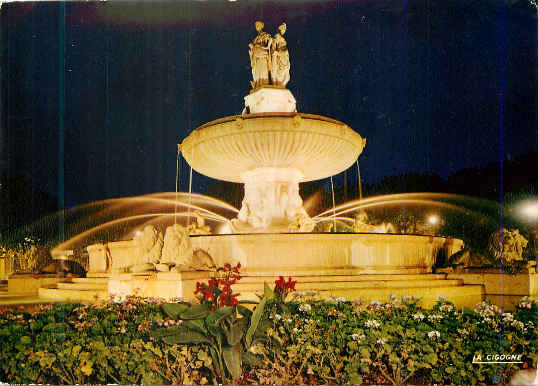 CPM Reflets de Provence Aix en Provence (B du Rh) La Grande Fontaine