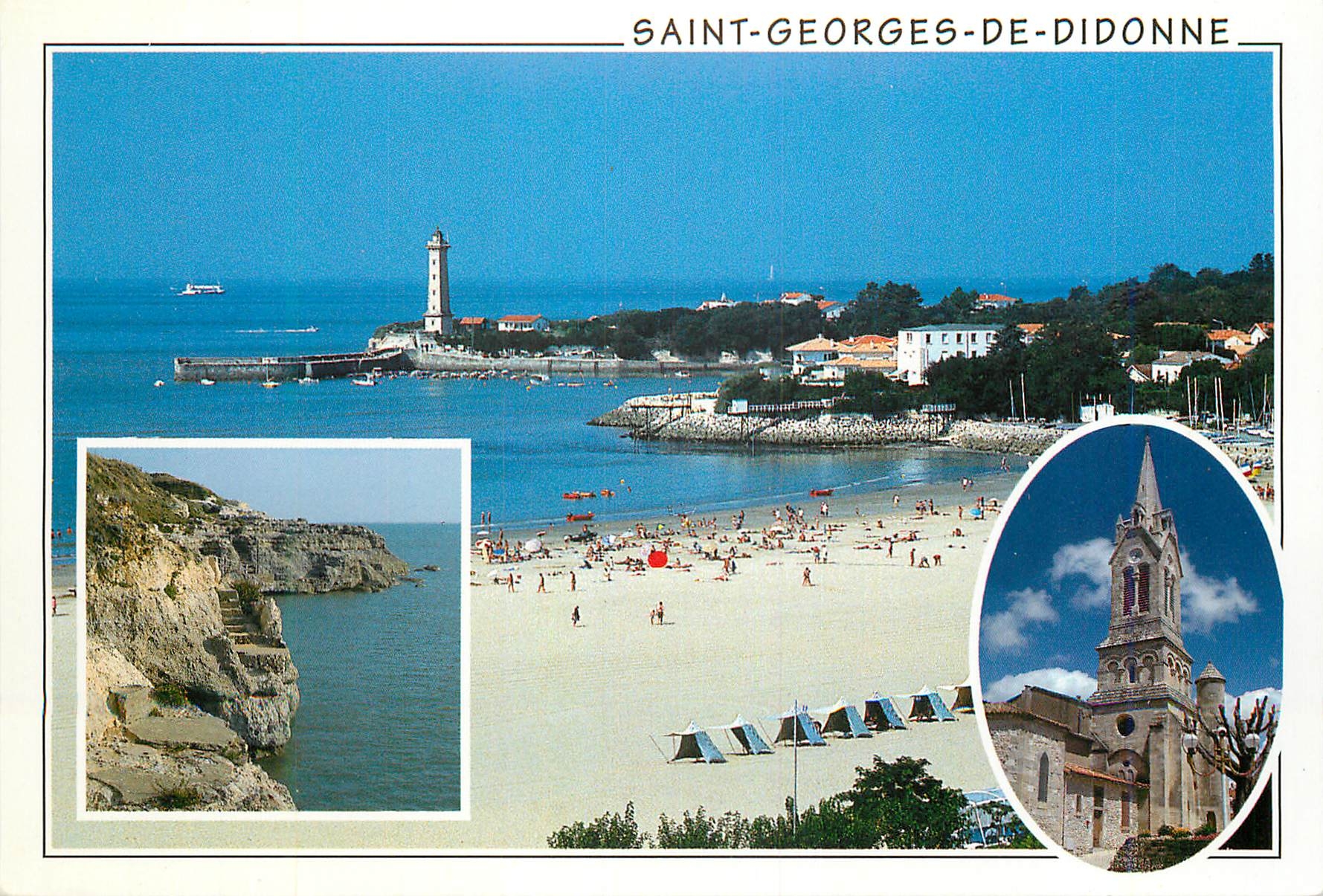 Saint-Georges-de-Didonne — plage, phare et église — Editions Michel MARCOU