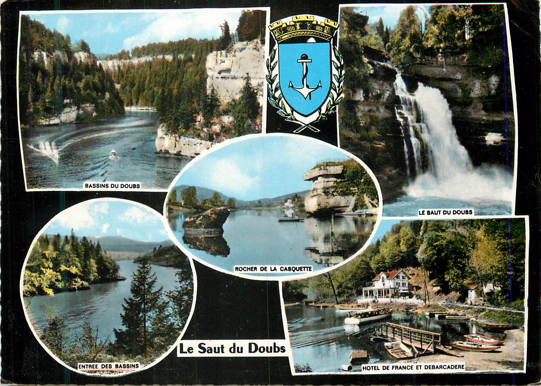 The Saut du Doubs — Bassins, Rocher de la Casquette, Waterfall — Publisher Combier
