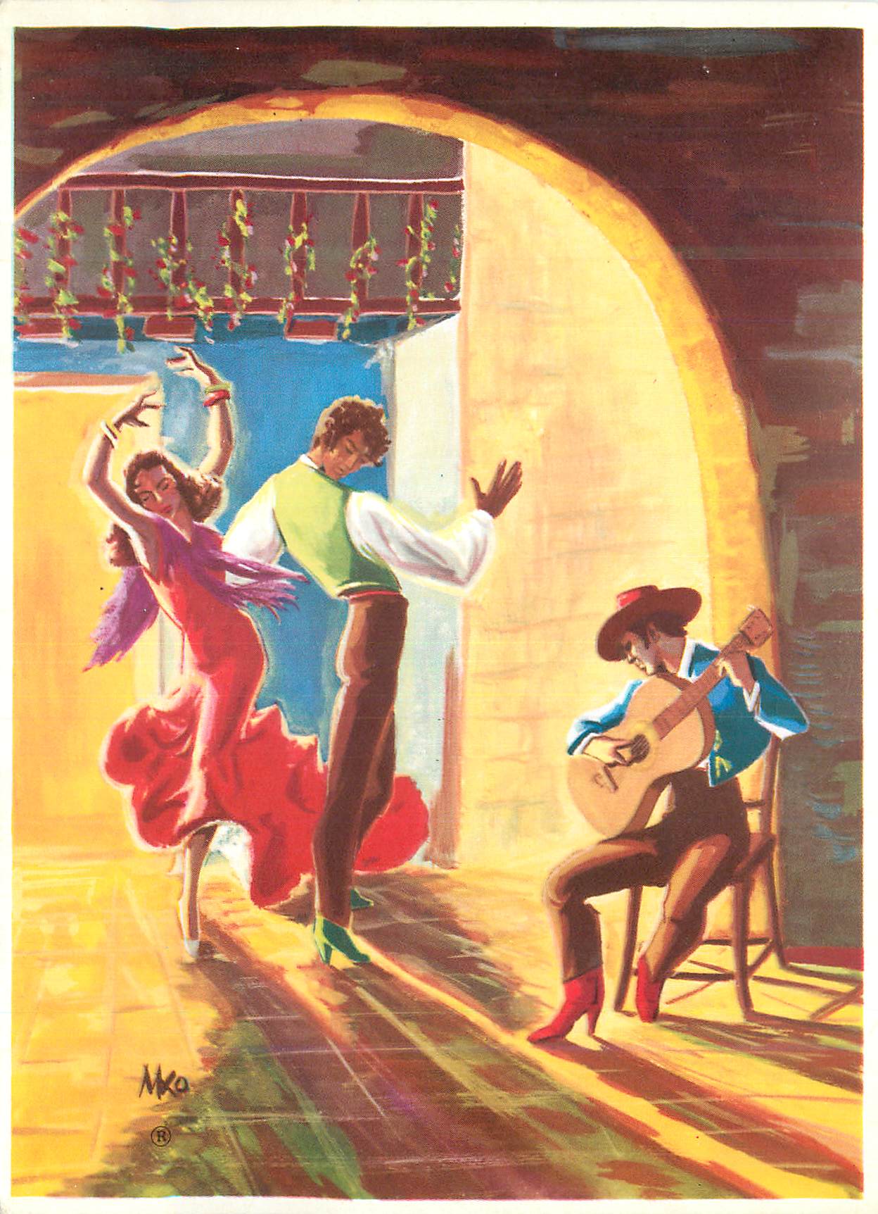 CPM Fantaisie Espagne Flamenco