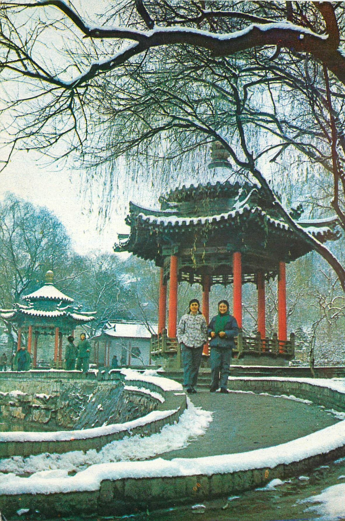 Pavillons de l'Occident Rosé et de l'Aube Radieuse — Série de cartes postales — Éditeur Shaanxi People's Fine Arts Publishing House