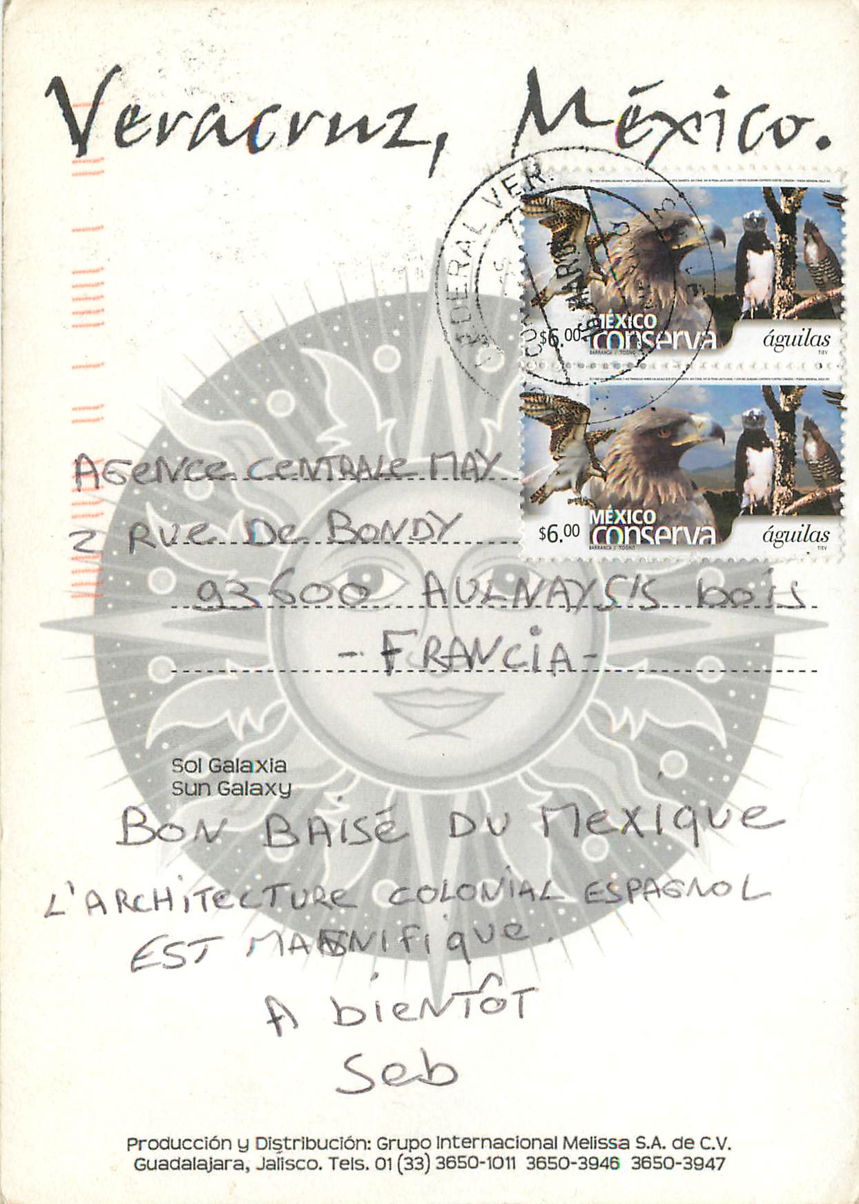 CPM Veracruz Mexico — Rückseite