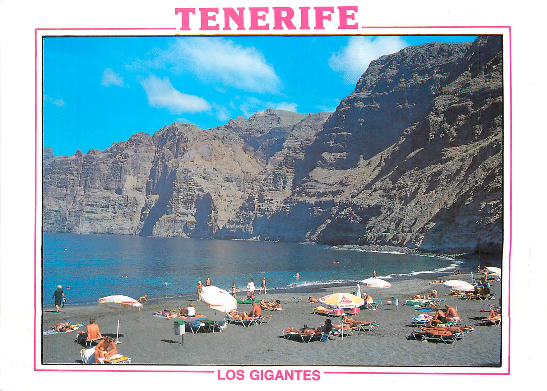 CPM Tenerife (Islas Canarias) Acantilado Los Gigantes Plage et Escarpe