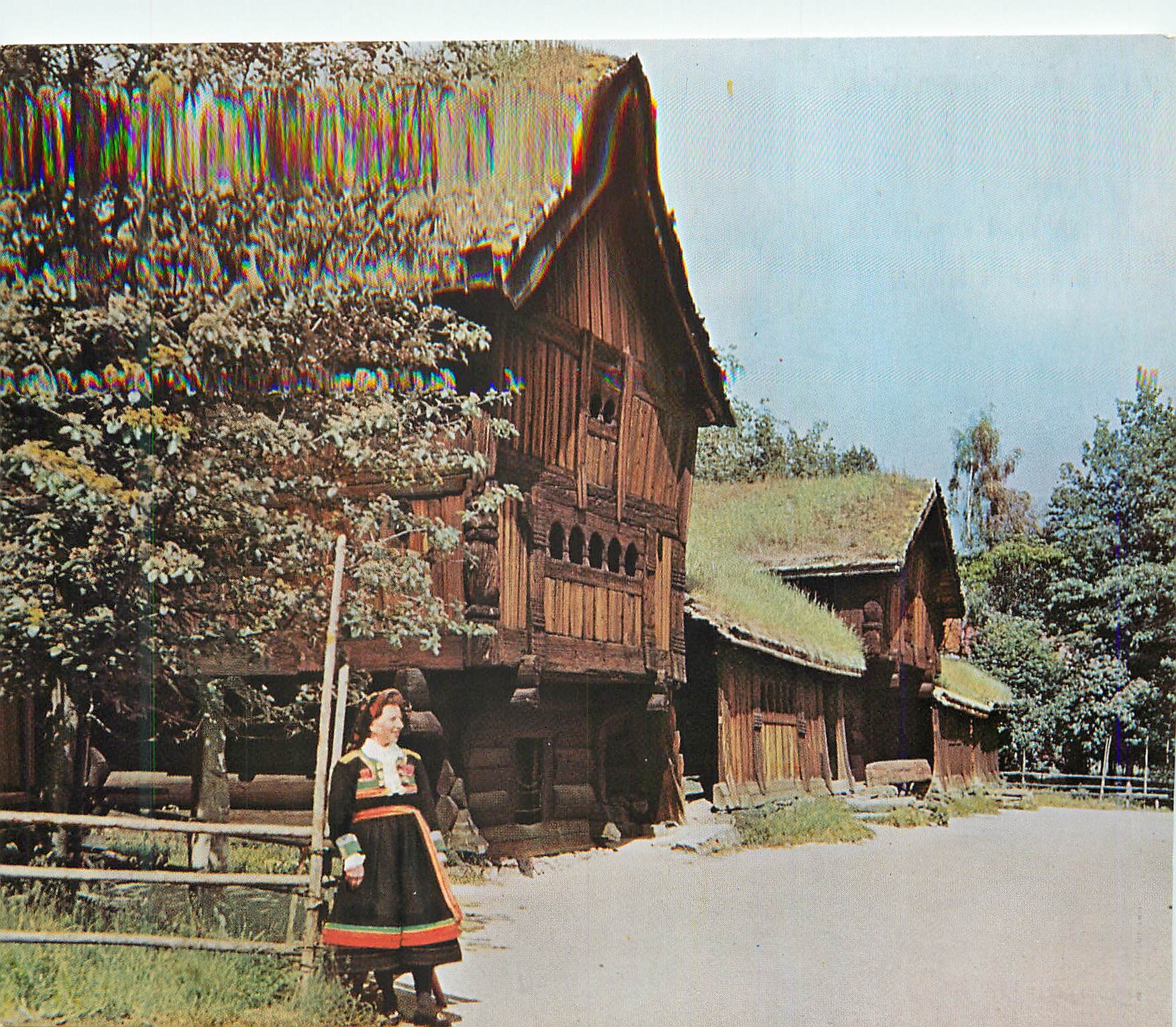 CPM Norsk Folkemuseum Oslo Vieille Ferme de Setesdal